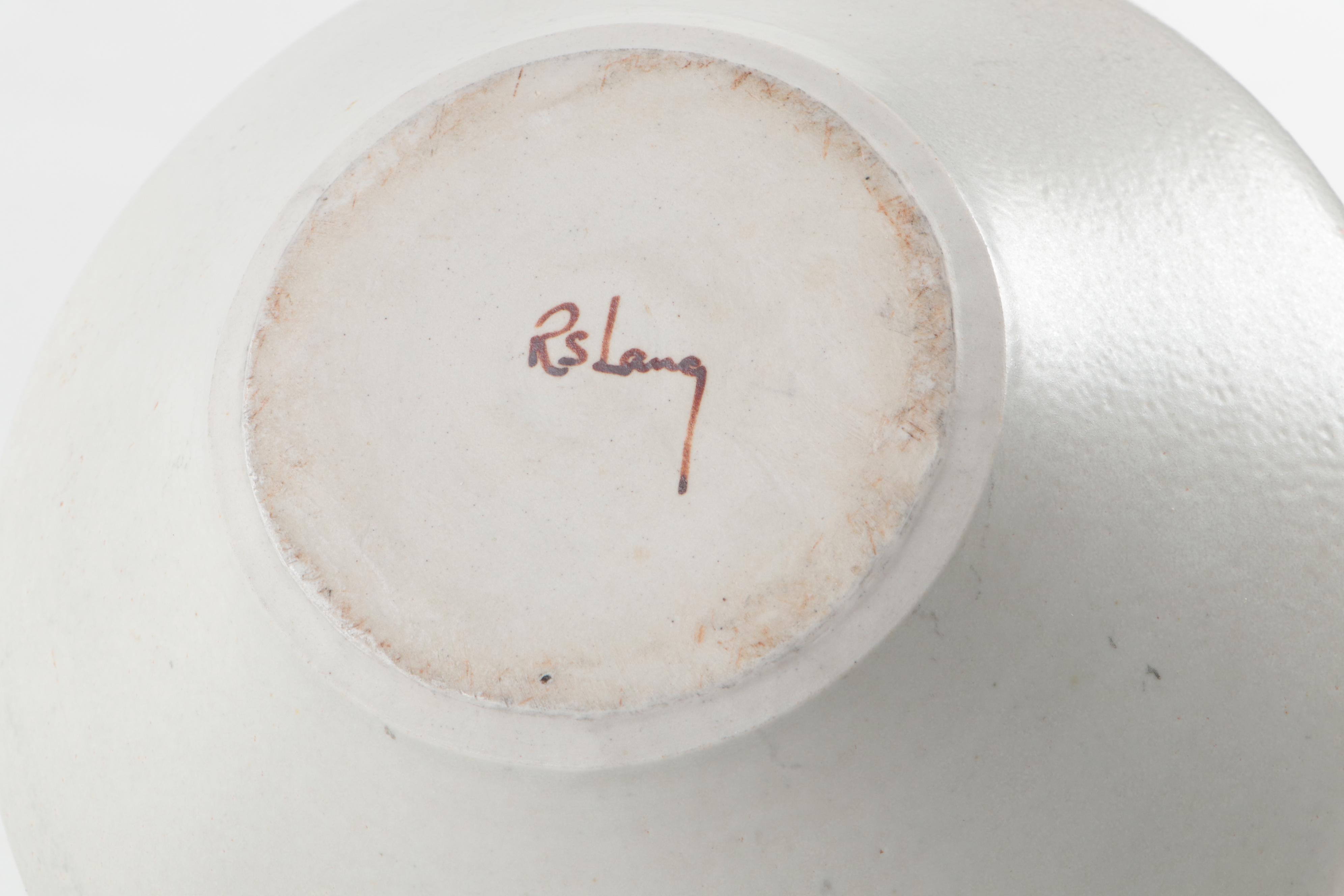 R S Lang Art Pottery Vase