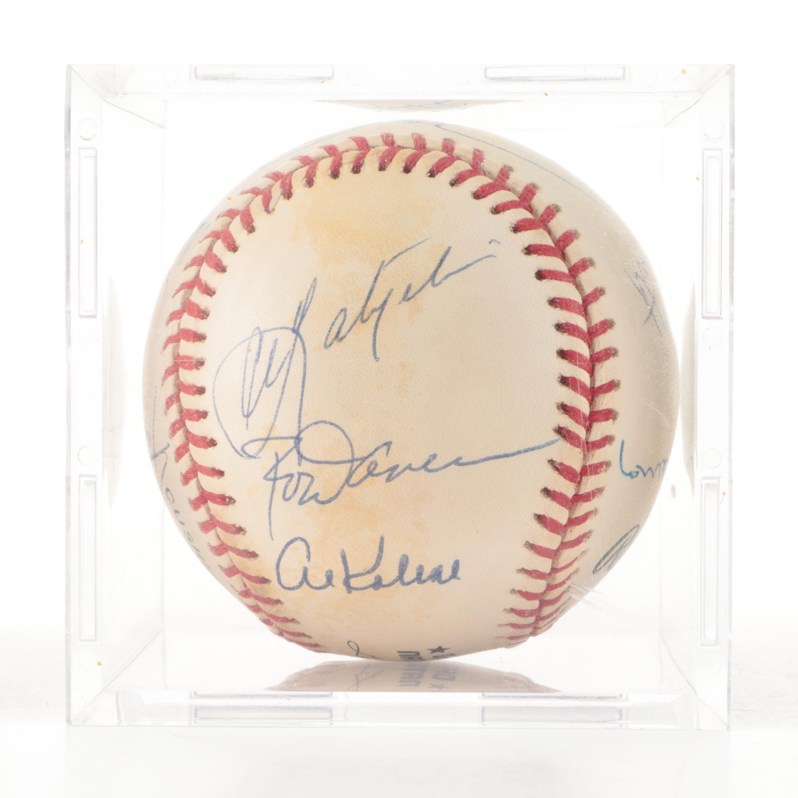 Mays, Aaron, Rose and More 3000th Hit Club Members Signed Rawlings NL Baseball