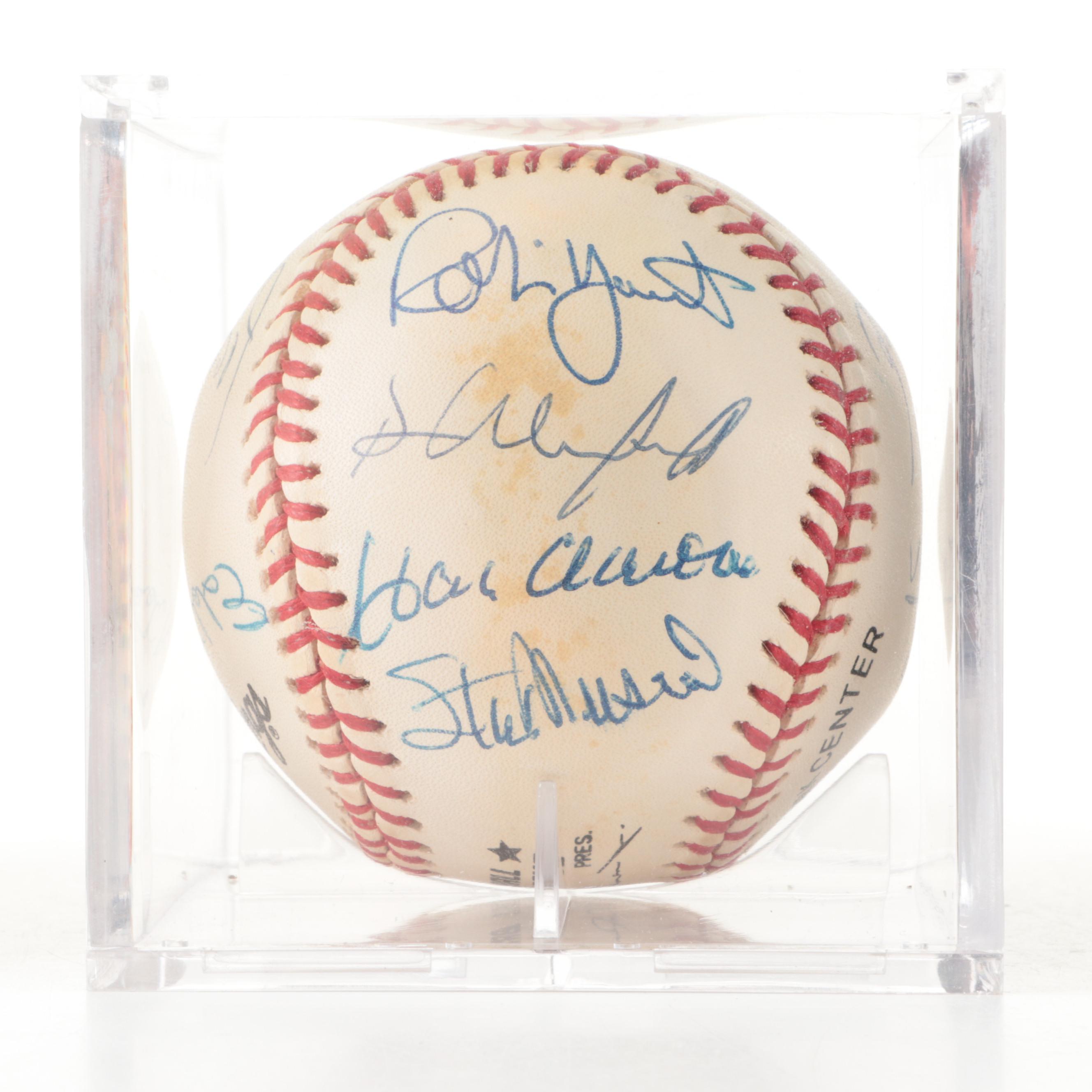 Mays, Aaron, Rose and More 3000th Hit Club Members Signed Rawlings NL Baseball