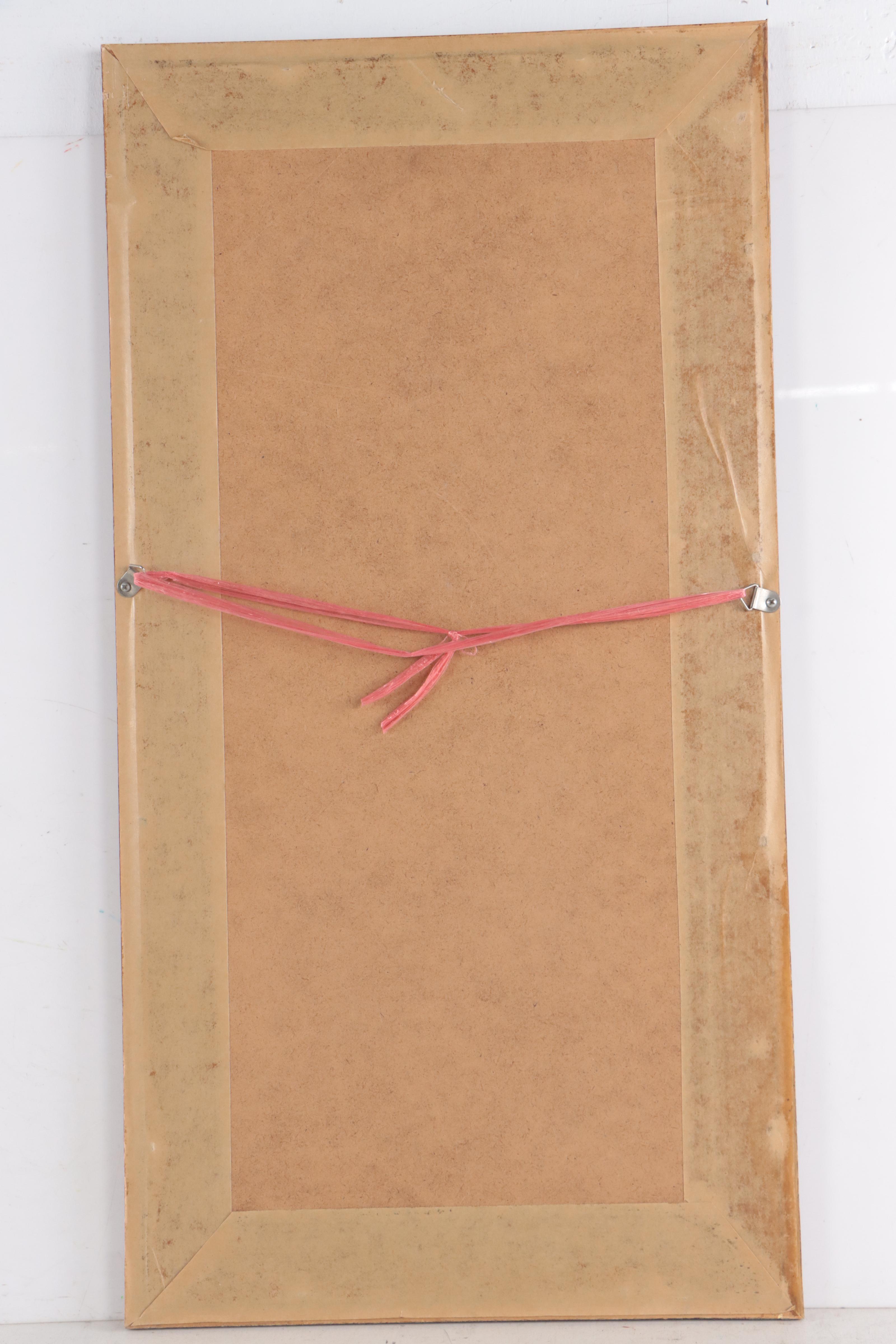 Chinese Taoist Gouache Painting of an Attendant, Circa 1850