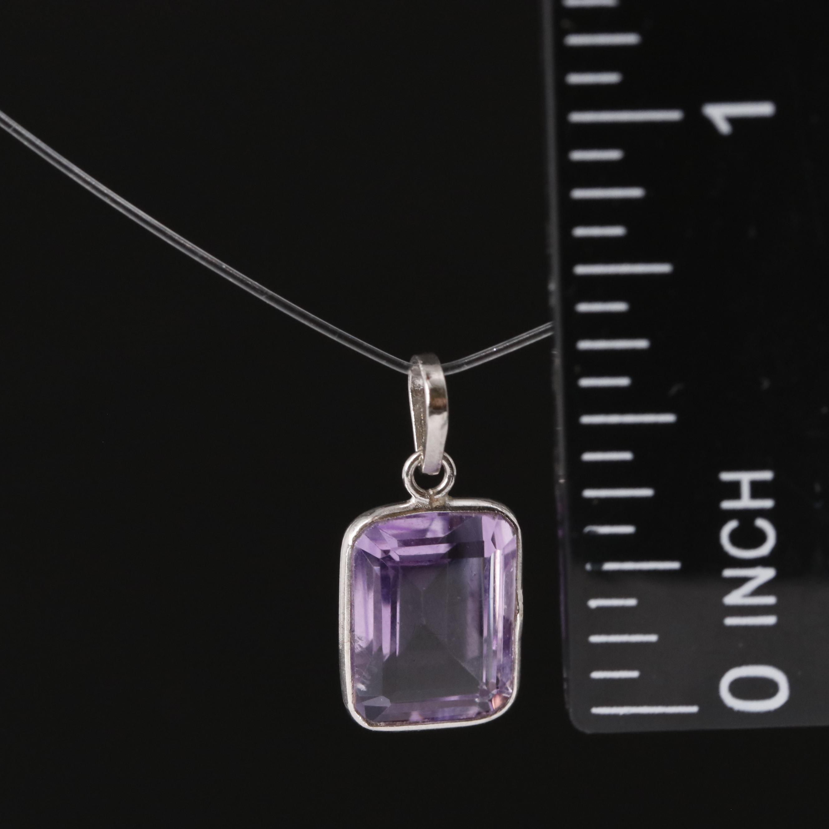14K Amethyst Pendant