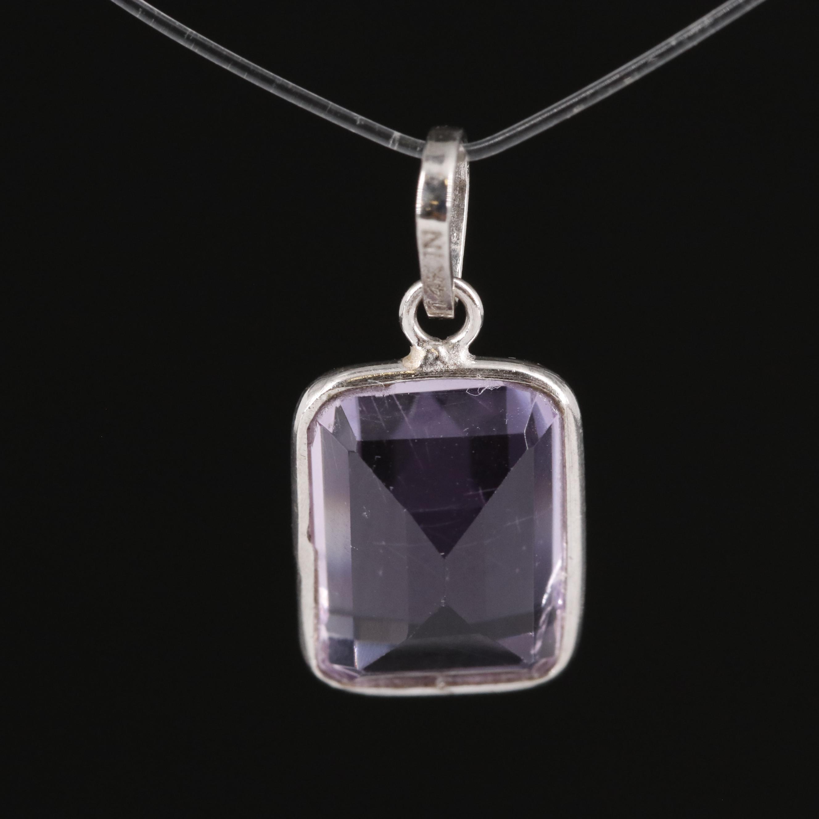 14K Amethyst Pendant