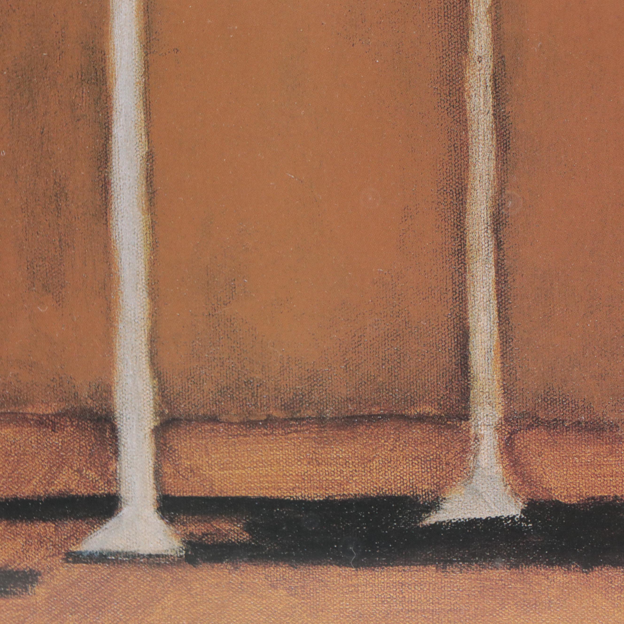 Offset Lithograph After Daniel Patrick Kessler of Cat With Ball of Yarn