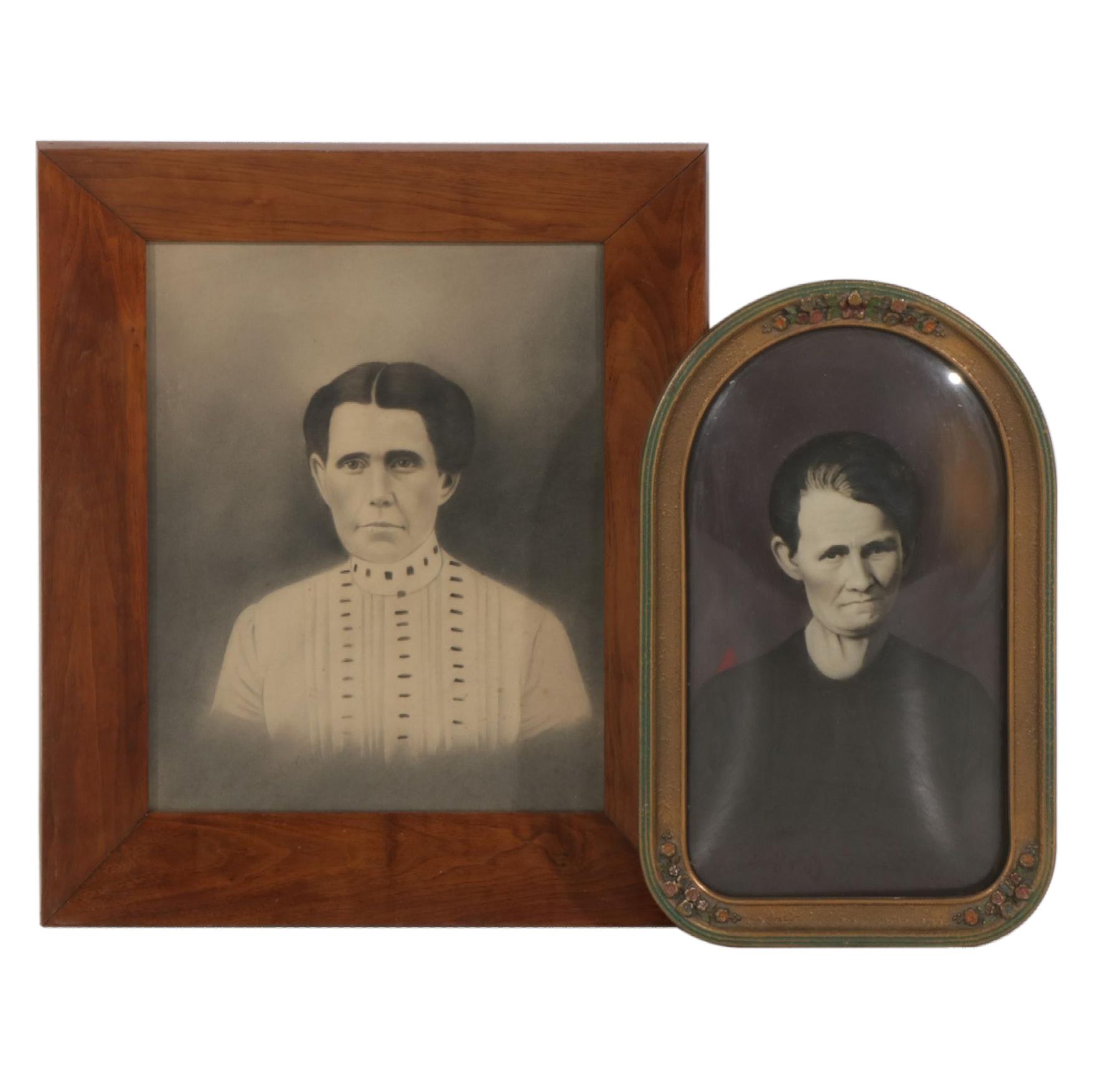 Crayon Portraits of Women, Circa 1900