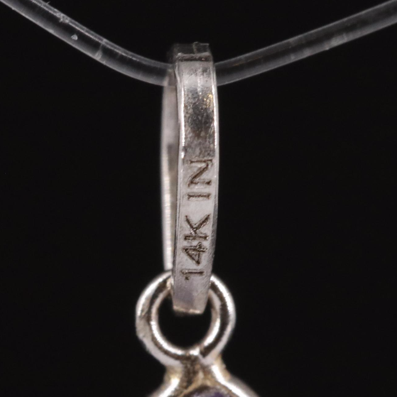 14K Amethyst Pendant