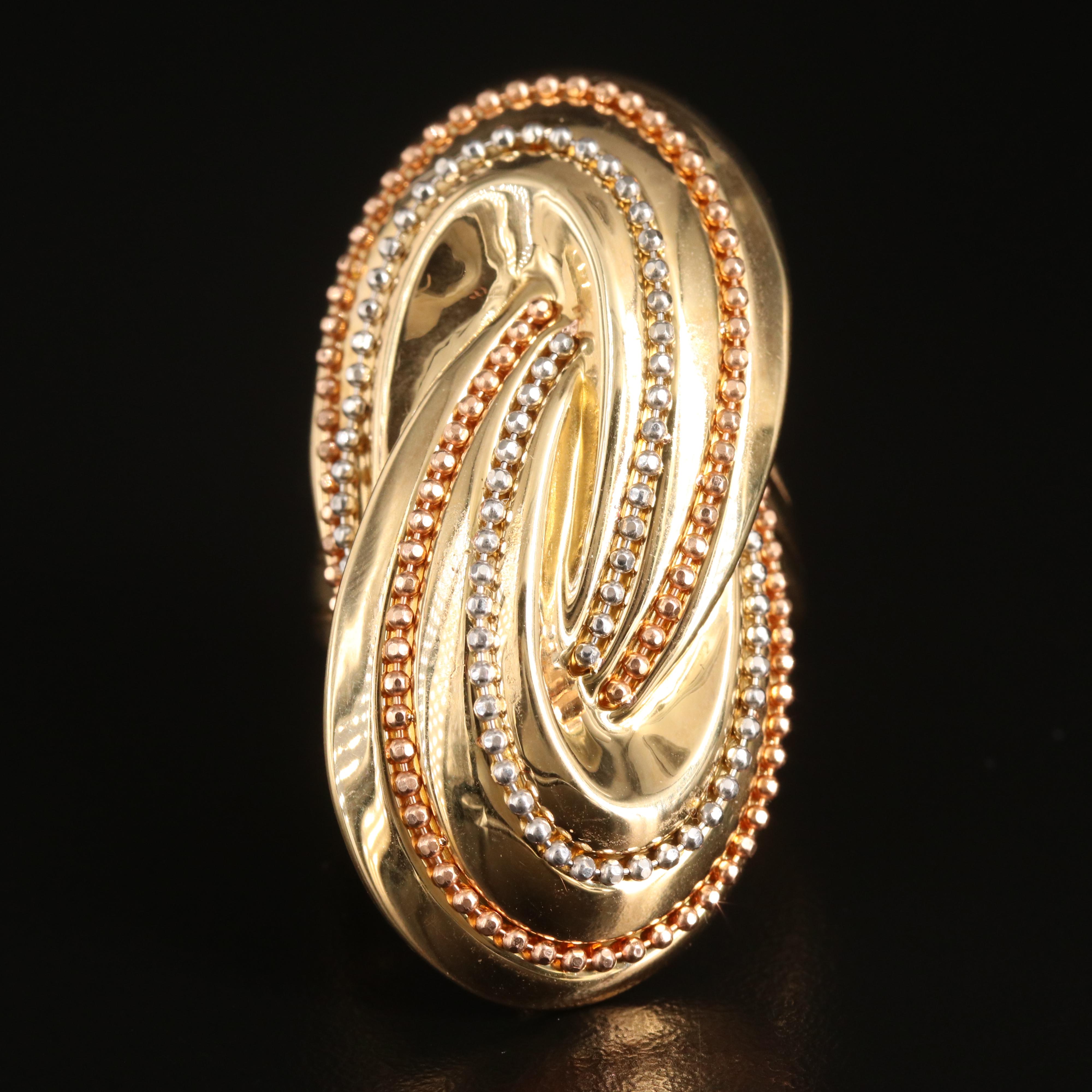18K Crossover Ring