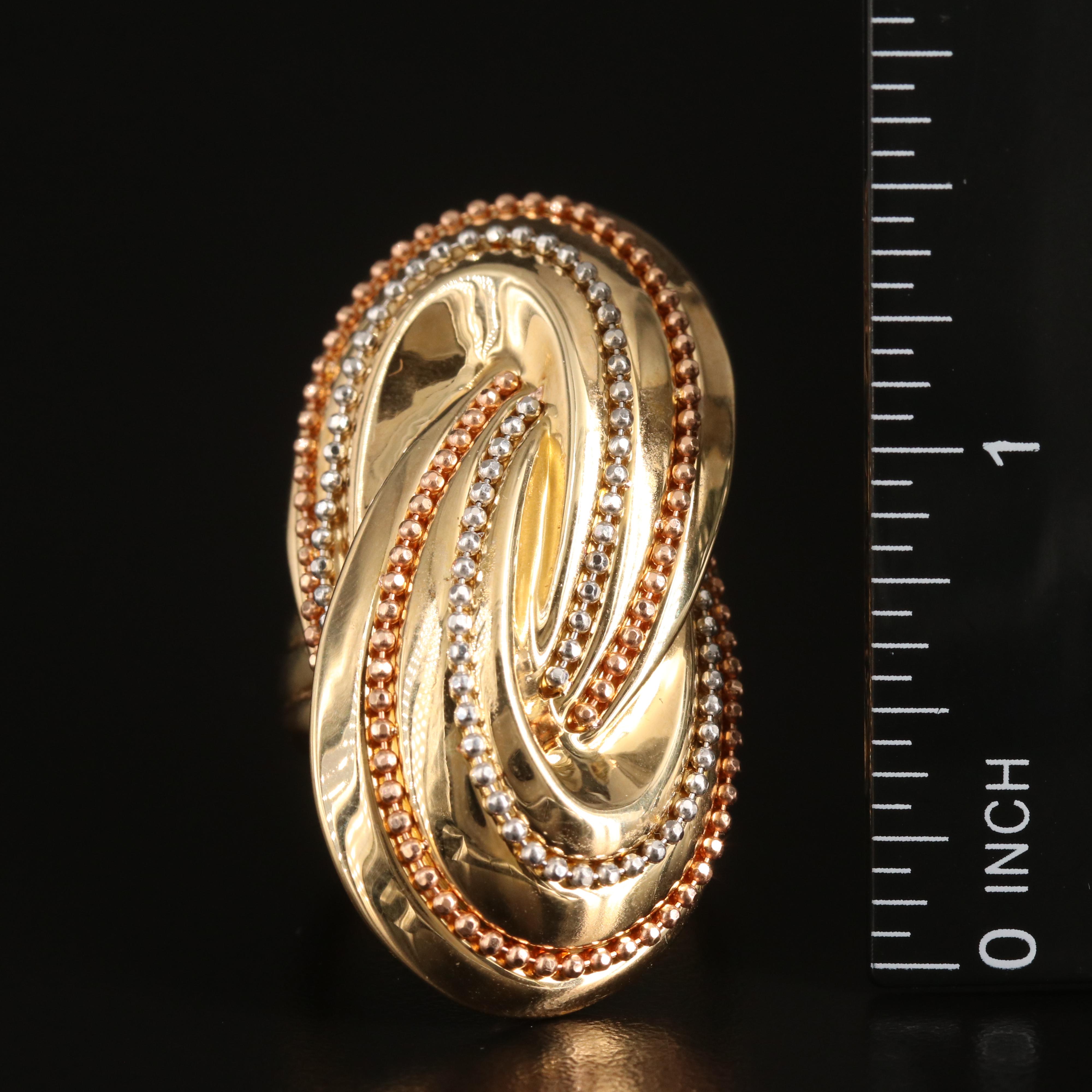 18K Crossover Ring