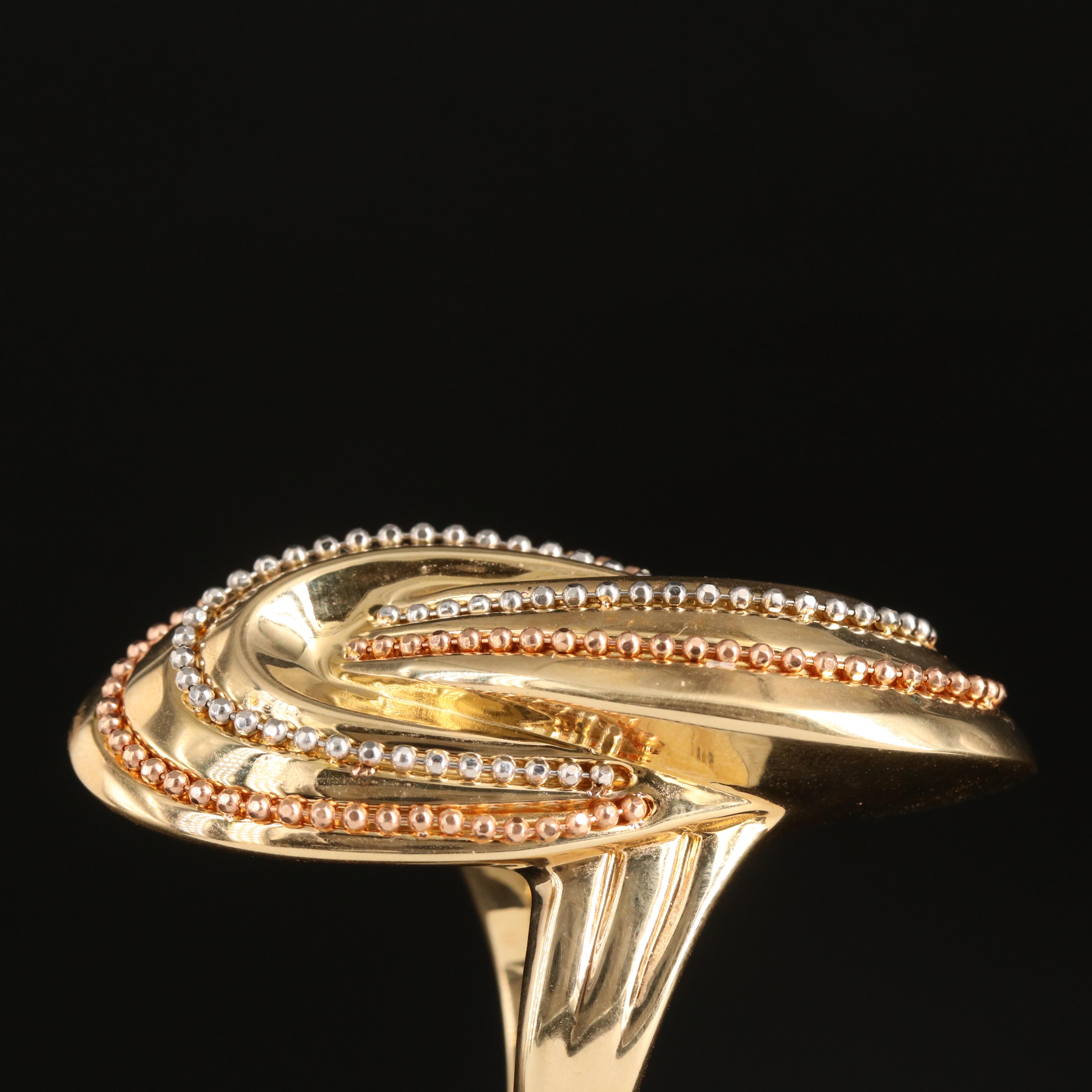 18K Crossover Ring