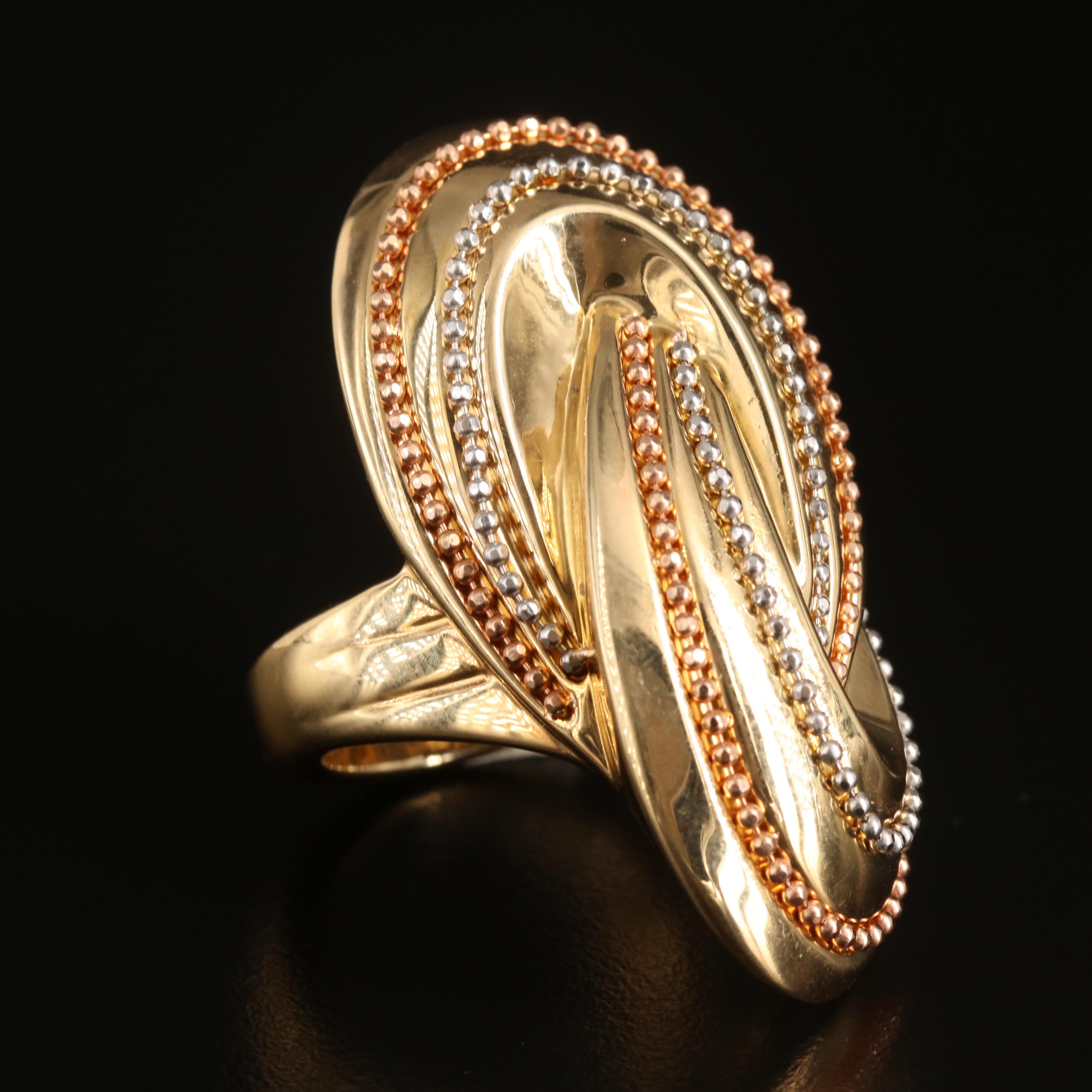 18K Crossover Ring