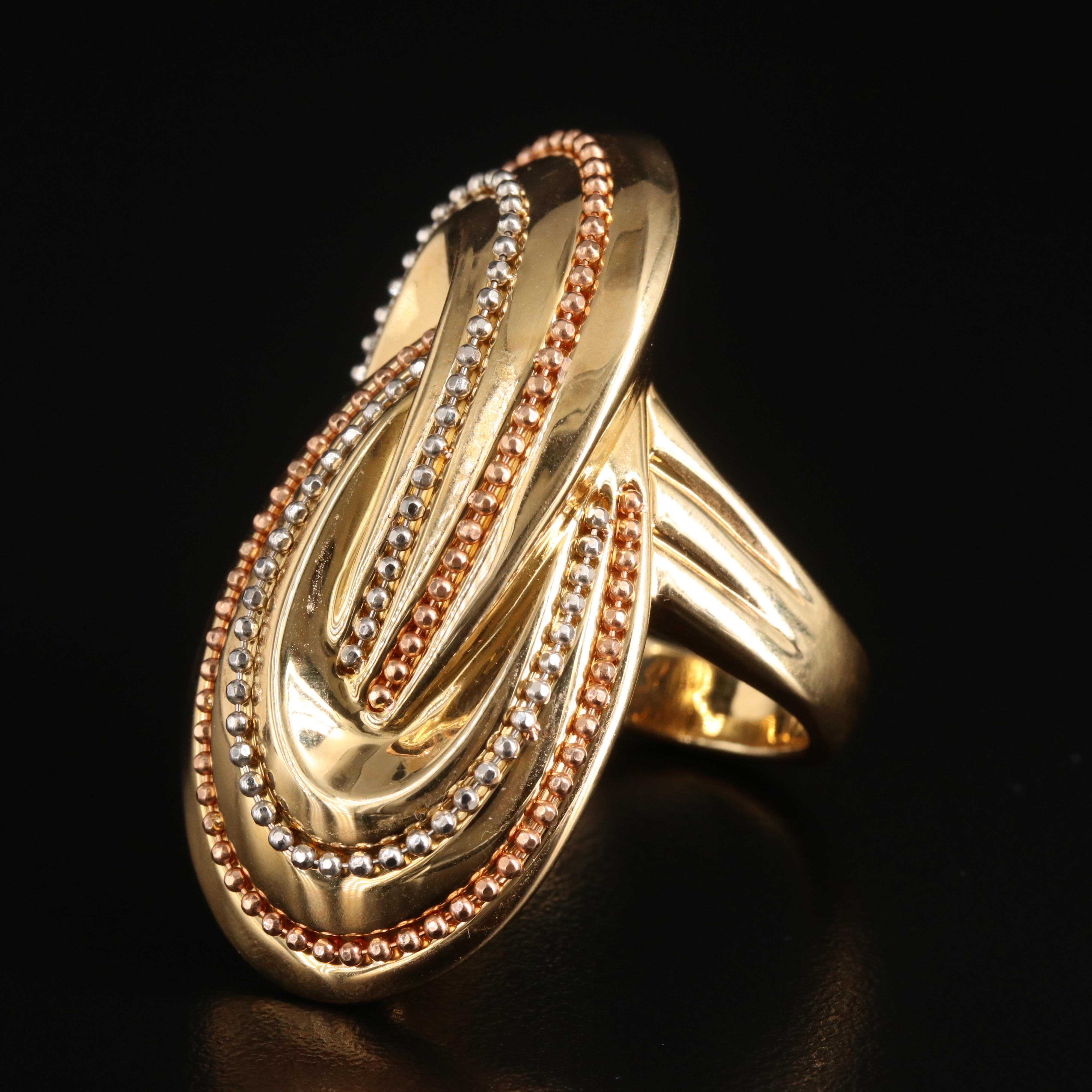 18K Crossover Ring