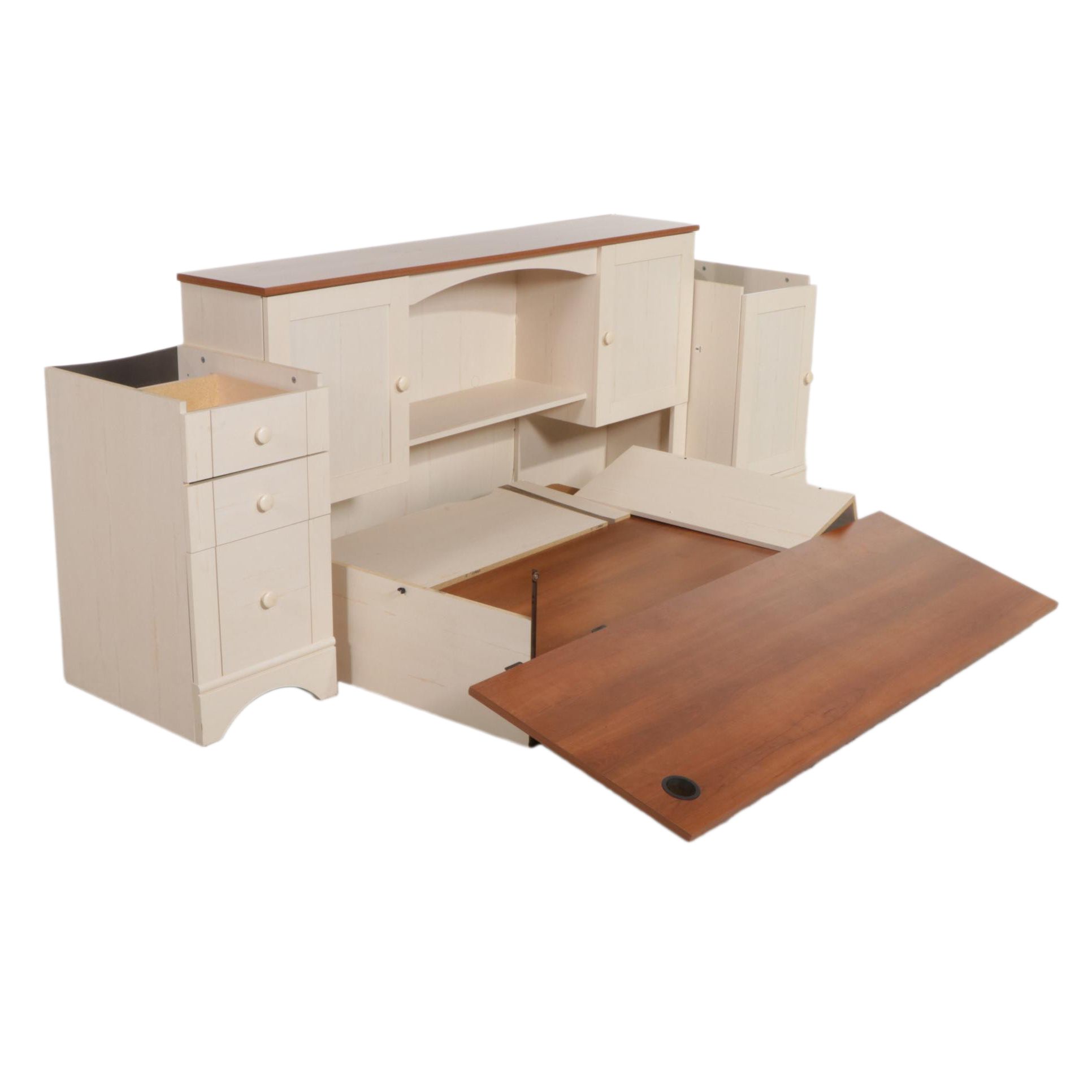 Sauder Corner Desk and Hutch, Late 20th to 21st Century
