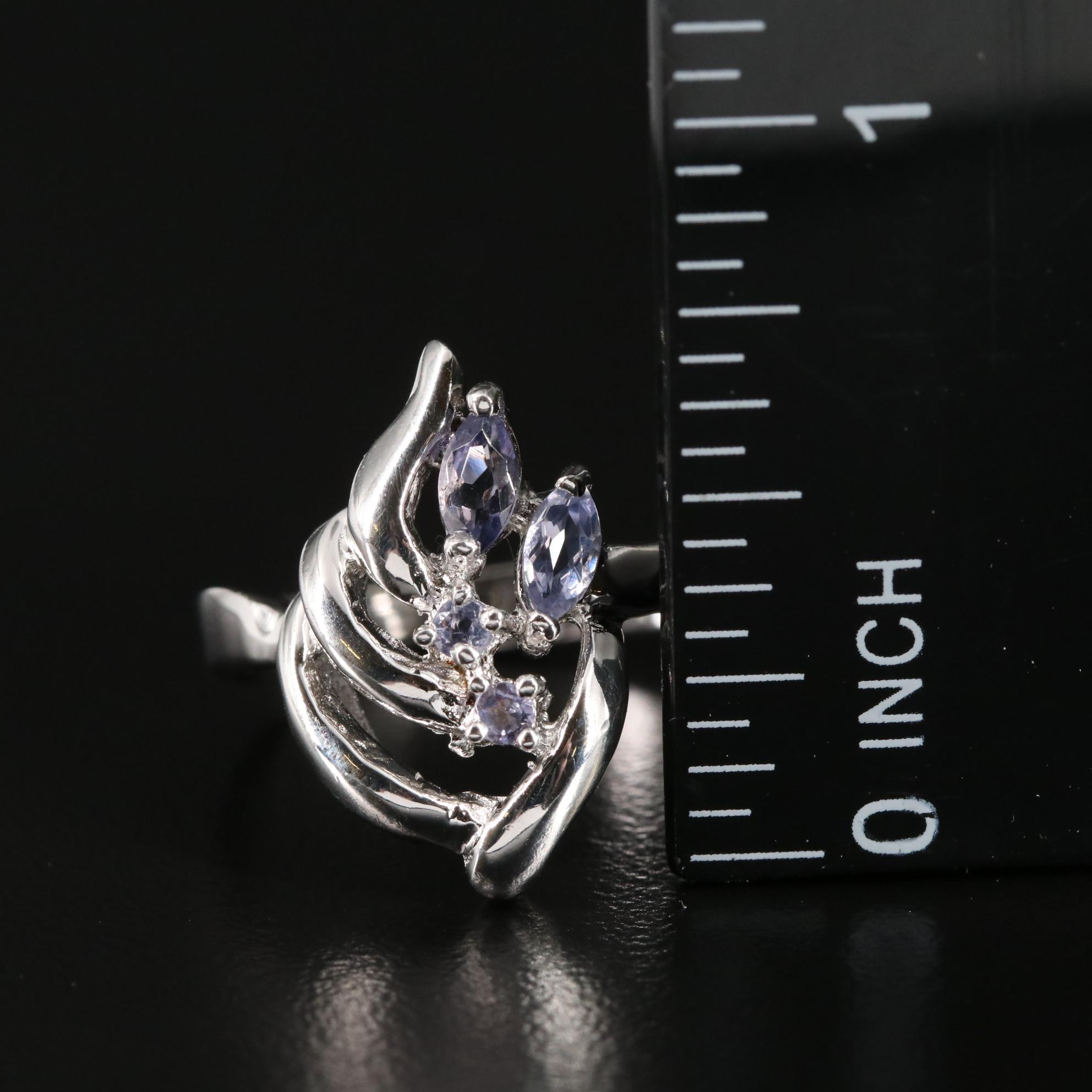 Sterling Iolite Ring