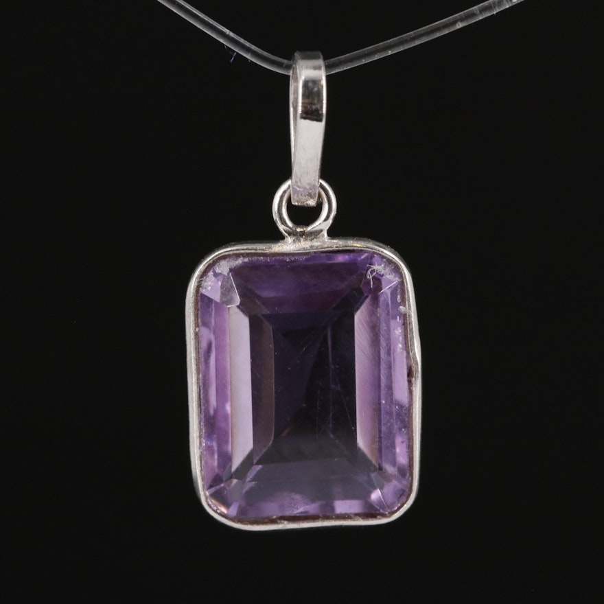 14K Amethyst Pendant