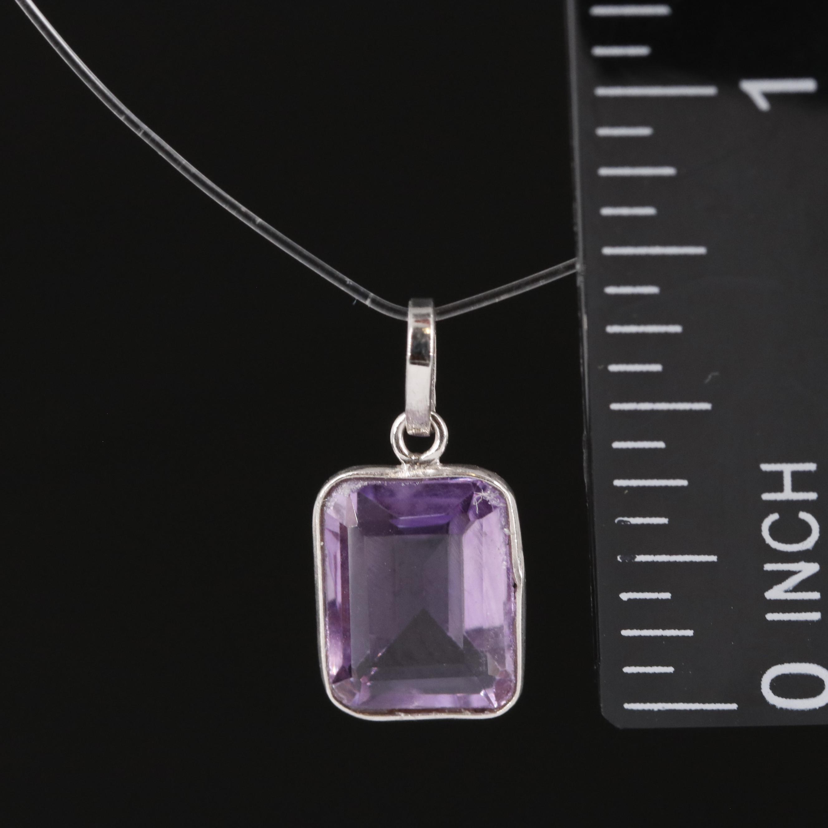 14K Amethyst Pendant