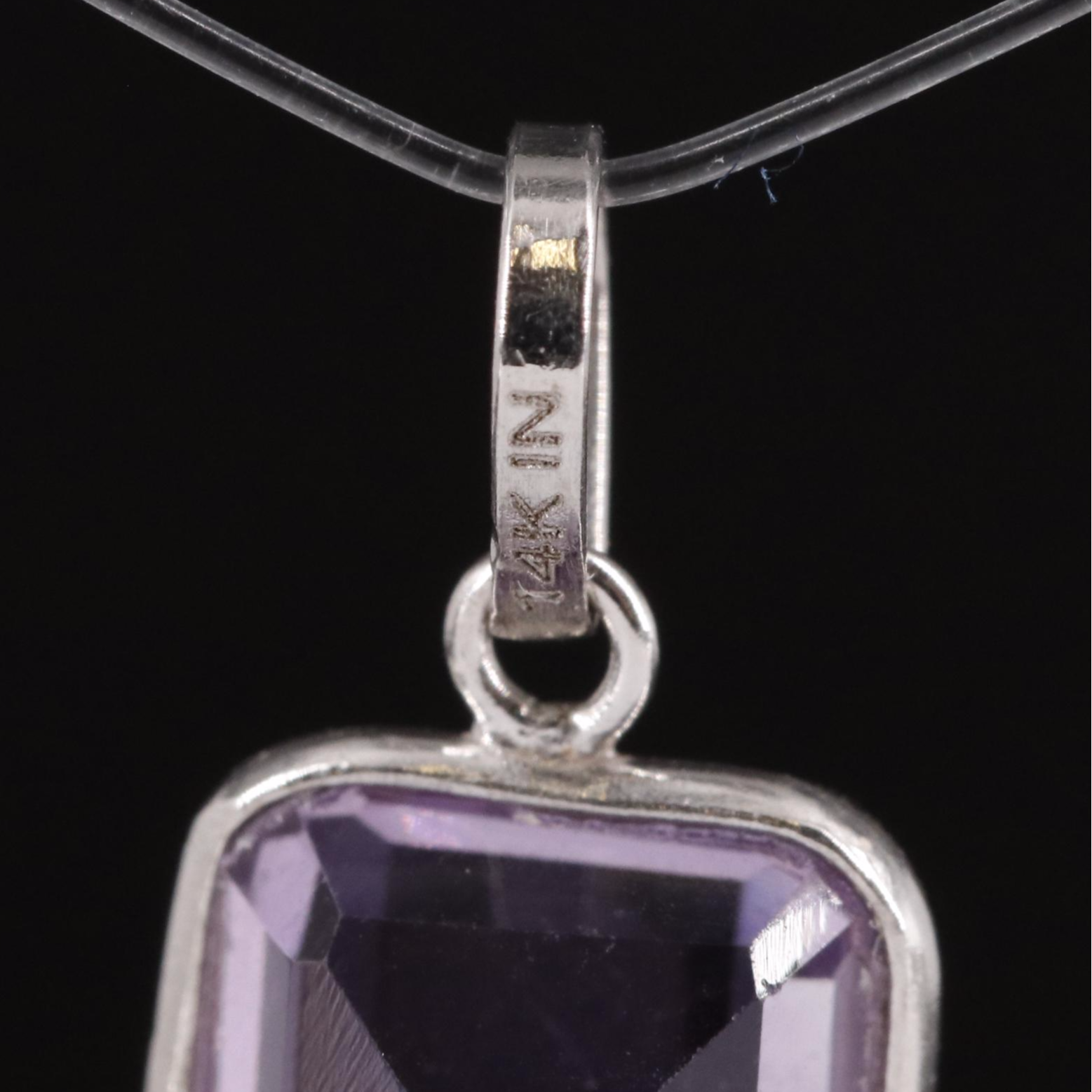 14K Amethyst Pendant