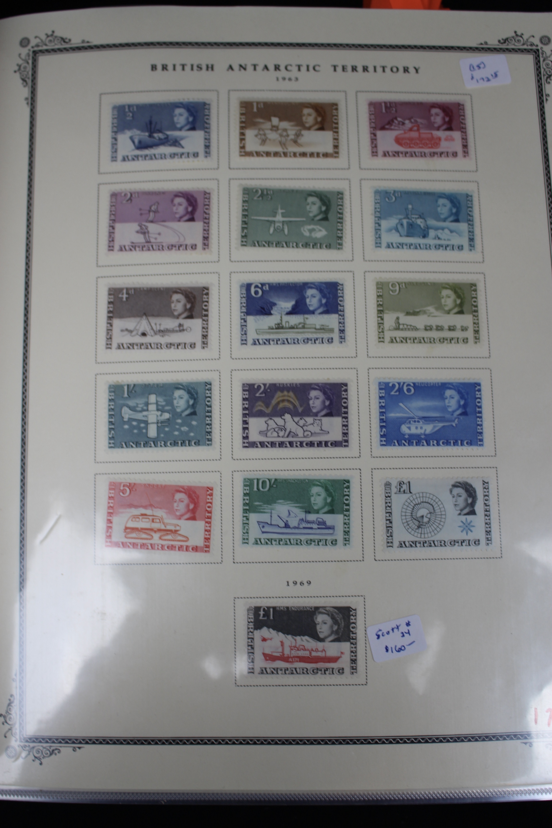 Mint Condition British South Atlantic Stamp Collection