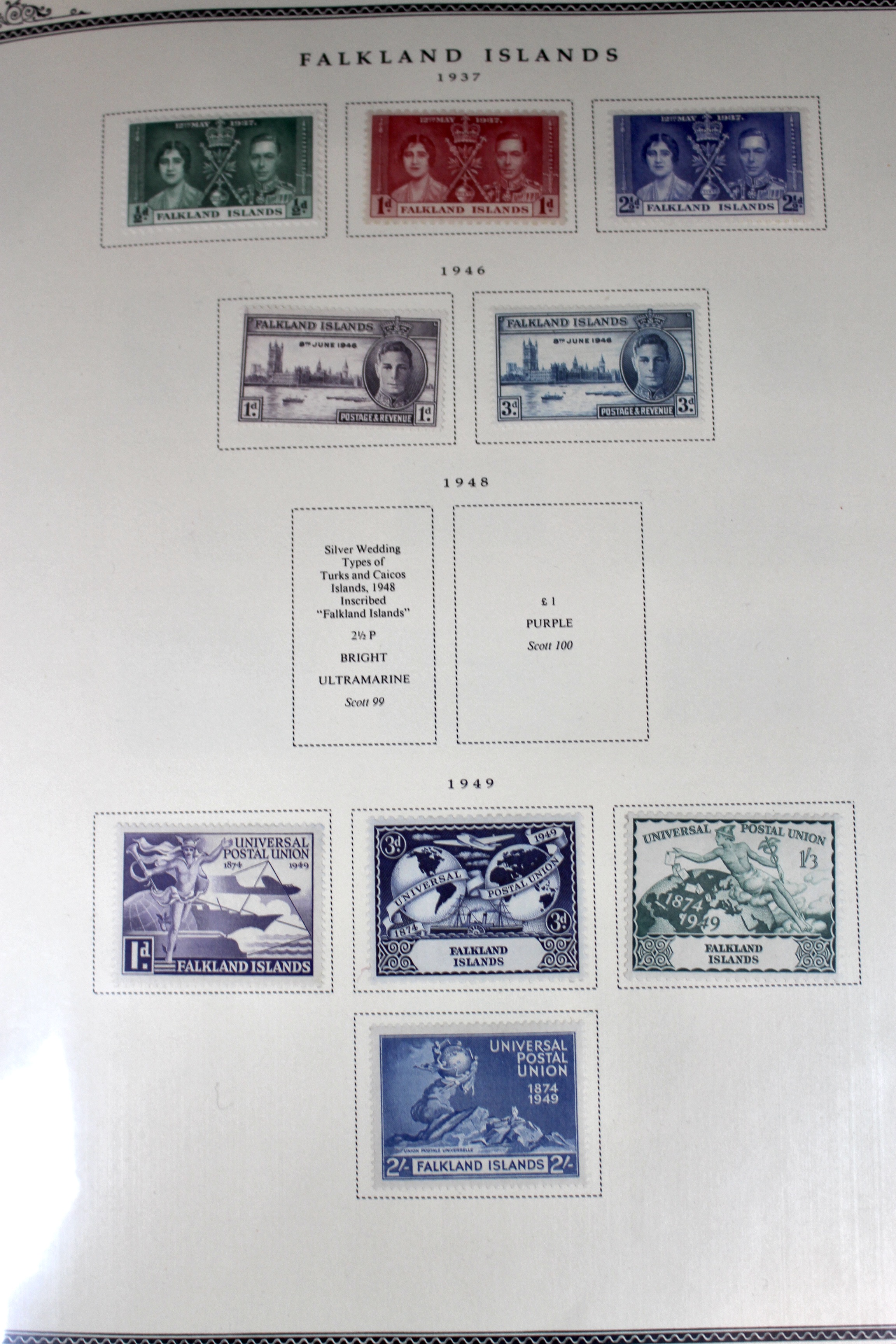 Mint Condition British South Atlantic Stamp Collection