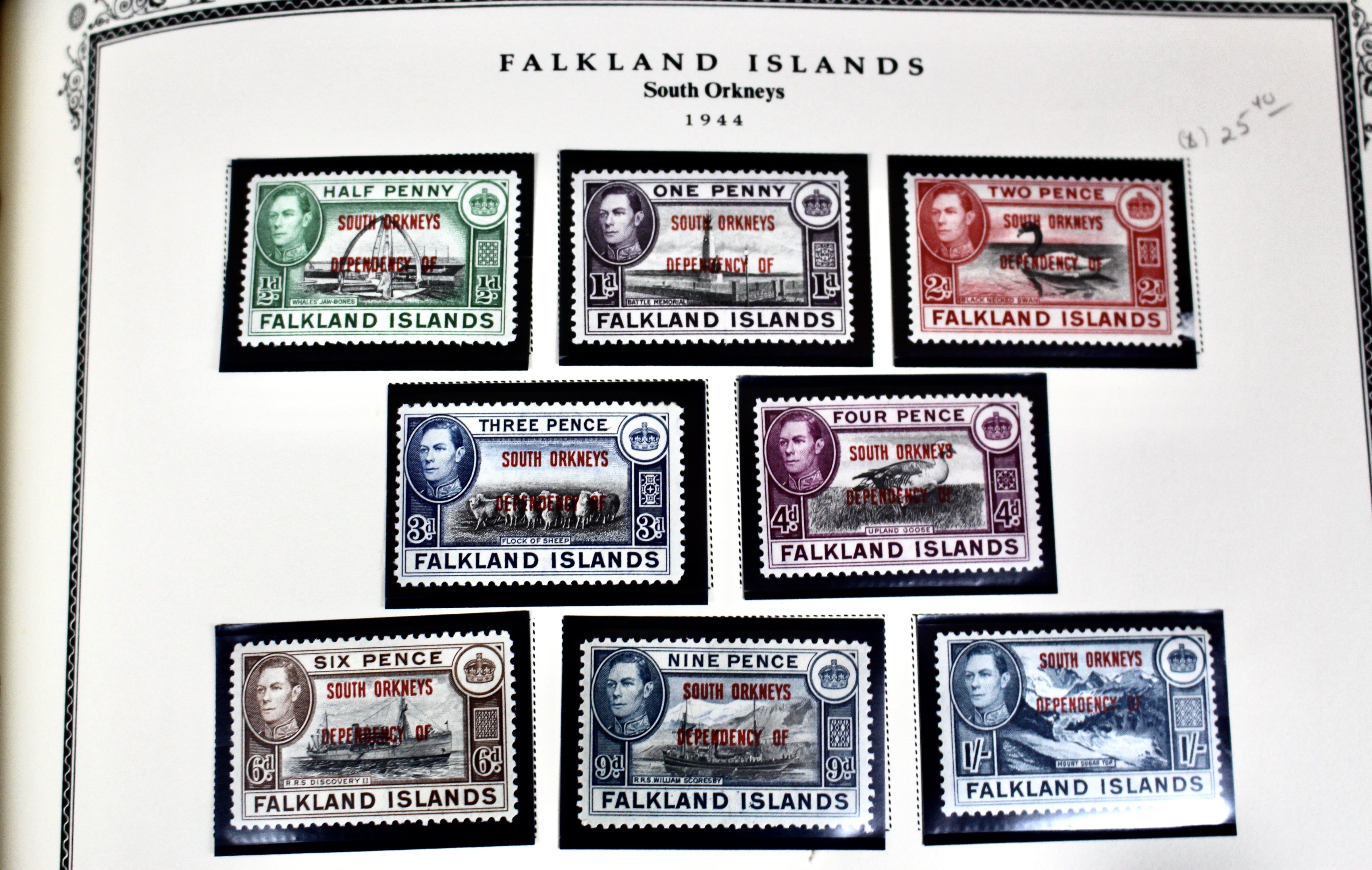 Mint Condition British South Atlantic Stamp Collection