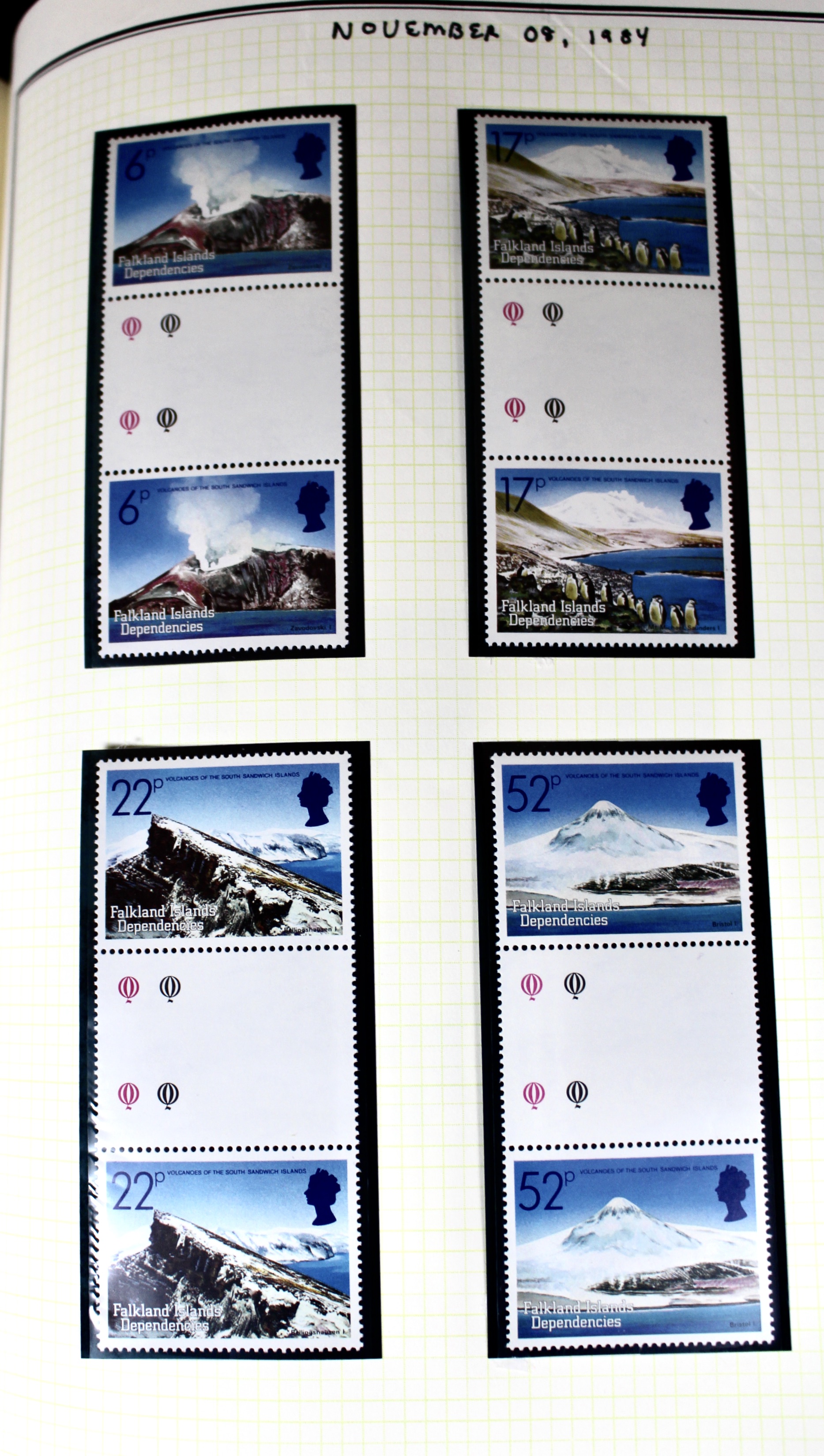 Mint Condition British South Atlantic Stamp Collection