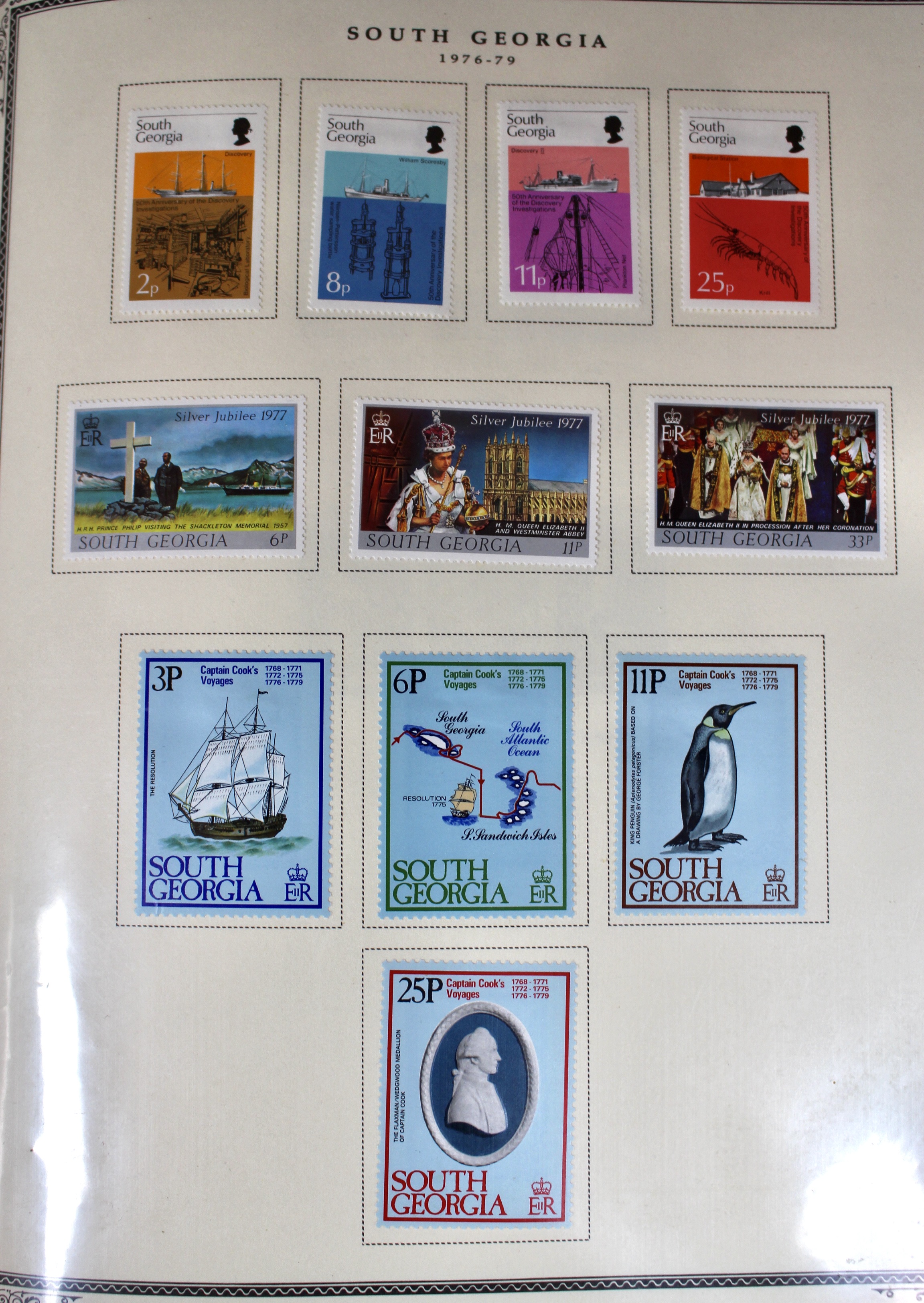 Mint Condition British South Atlantic Stamp Collection