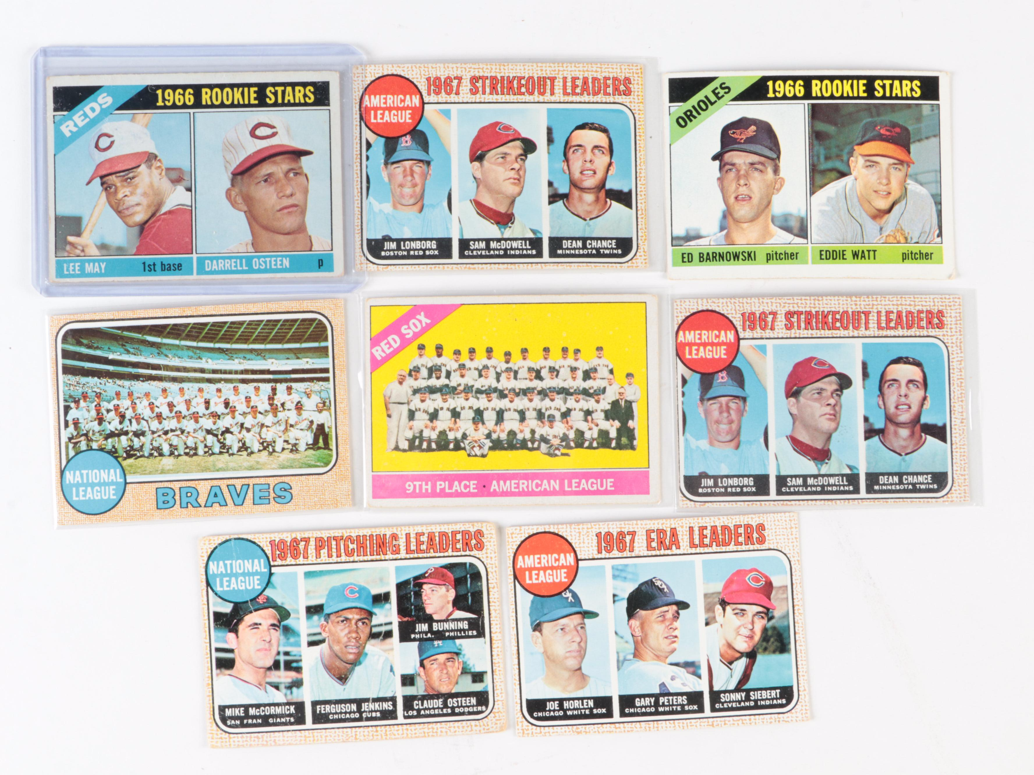 Topps Baseball Cards Including Jenkins, McCarver, Rookies and More, 1960s