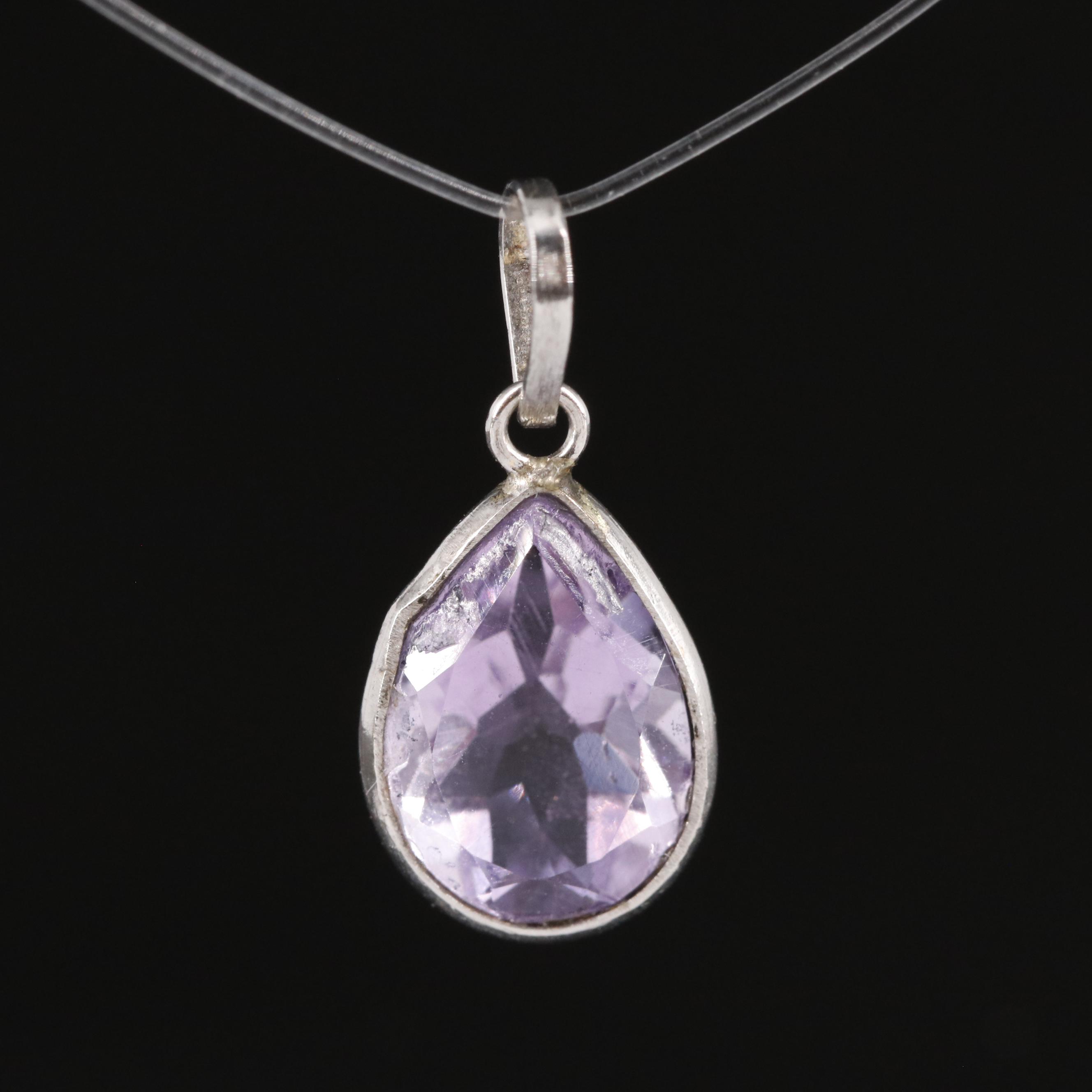 14K Amethyst Pendant