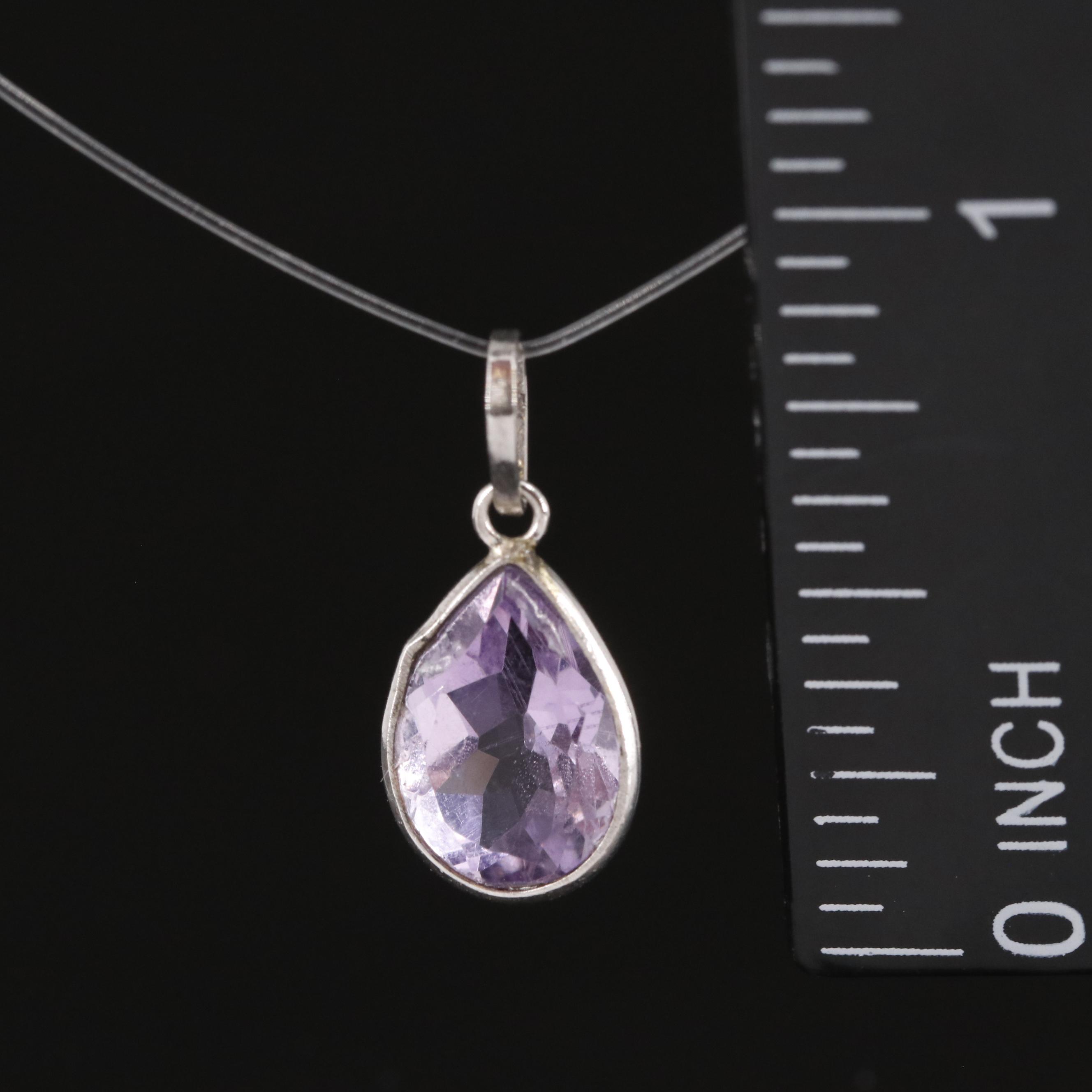 14K Amethyst Pendant