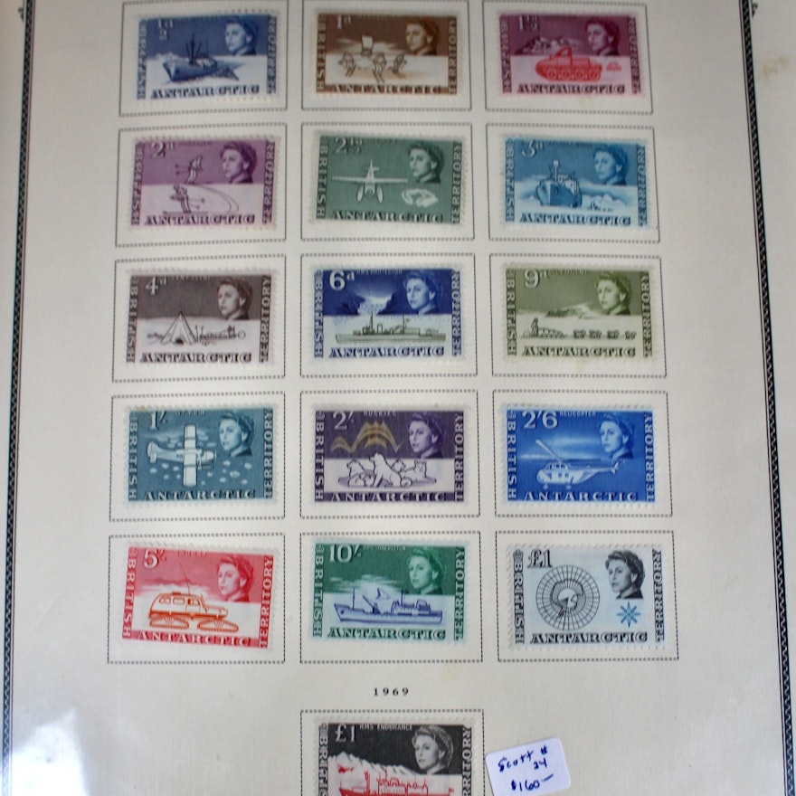 Mint Condition British South Atlantic Stamp Collection