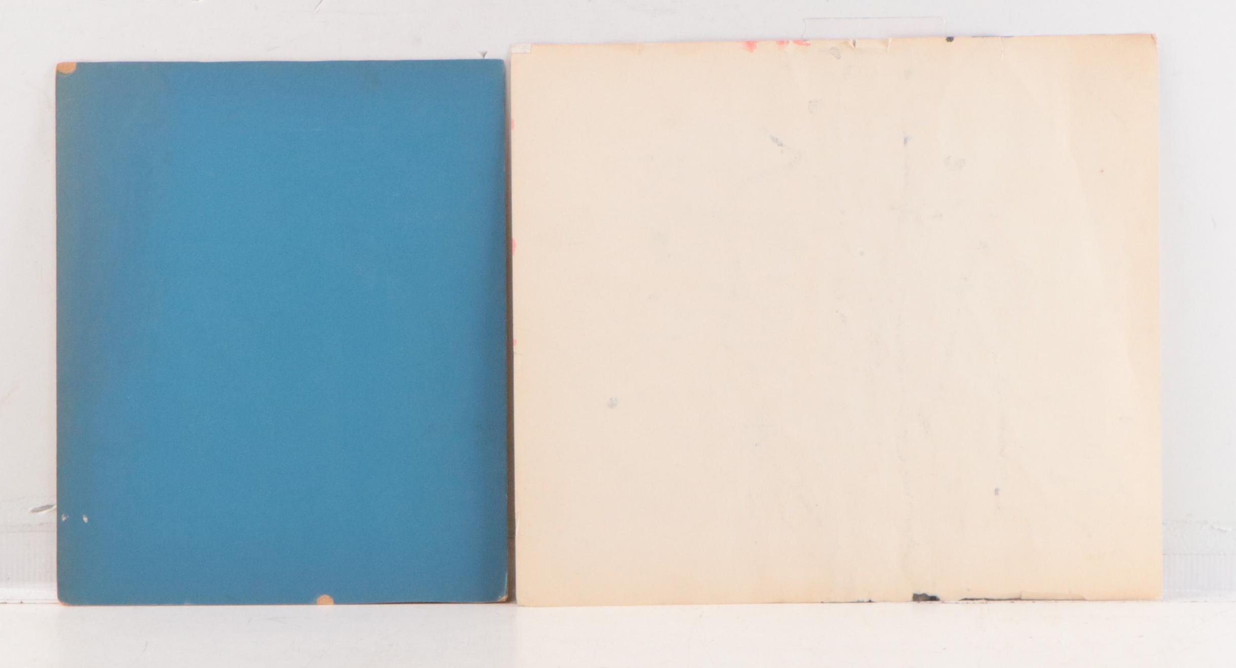 Abstract Watercolor Painting and Figurative Gouache Painting