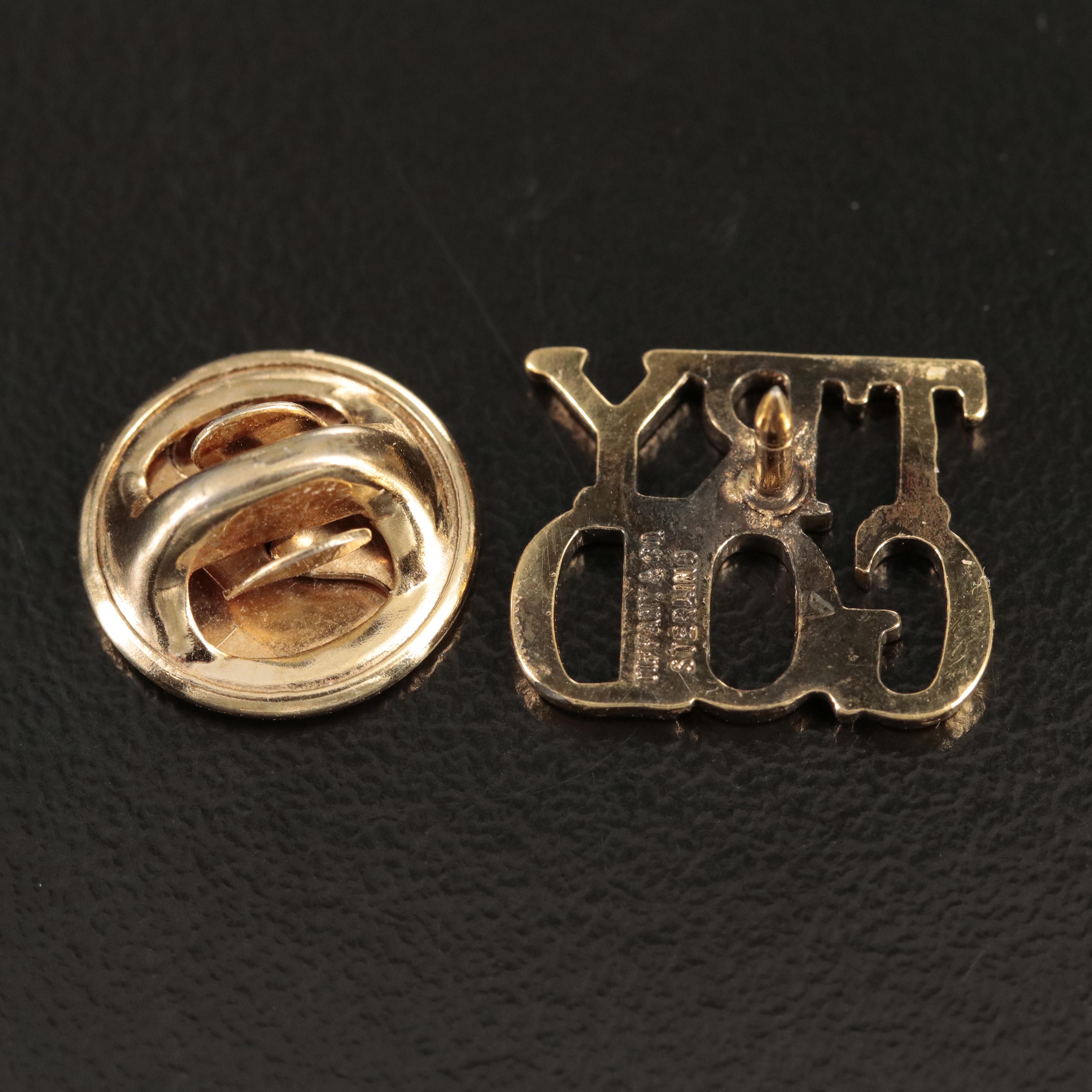 Tiffany & Co. "Try God" Sterling Pin