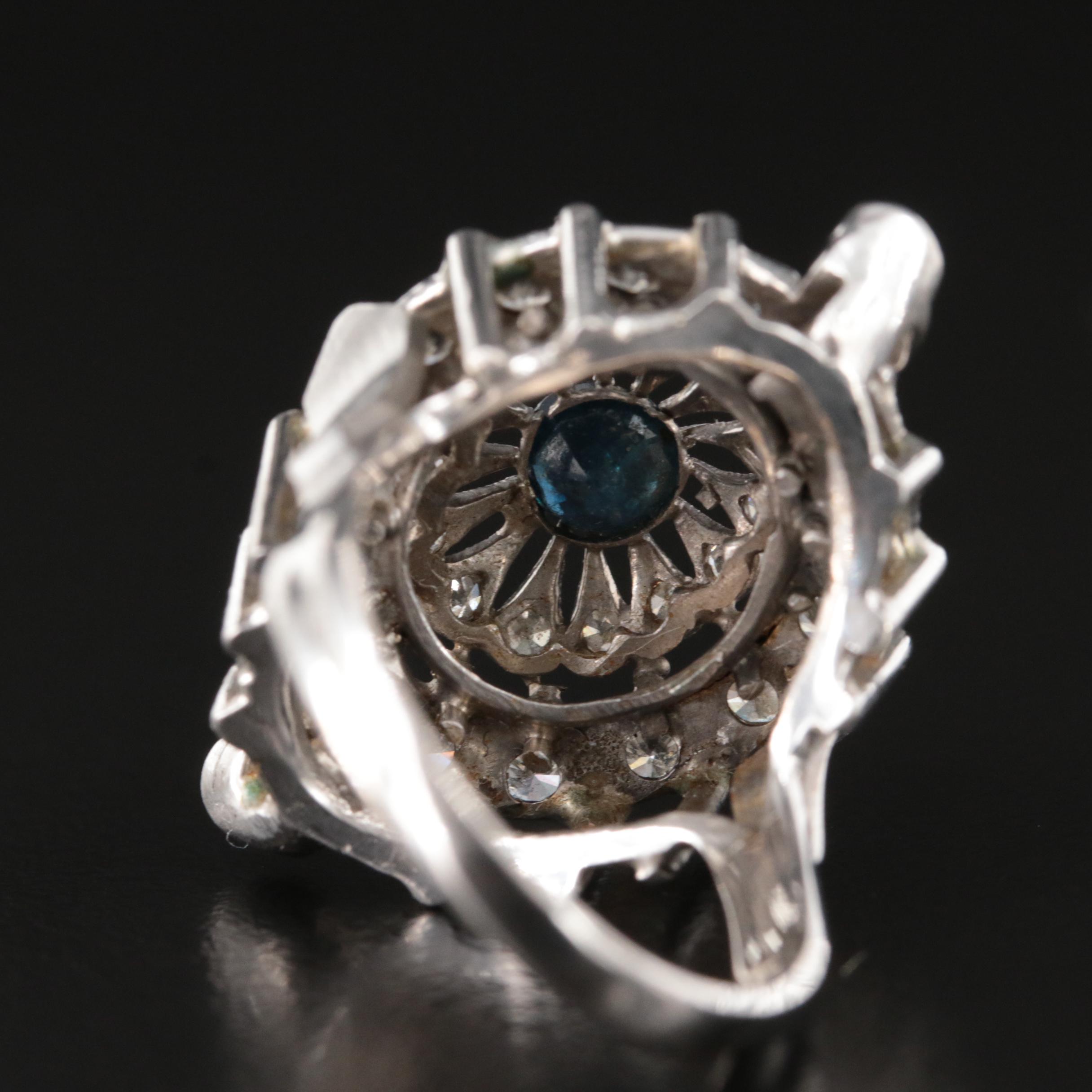 Vintage 14K Sapphire and Diamond Ring