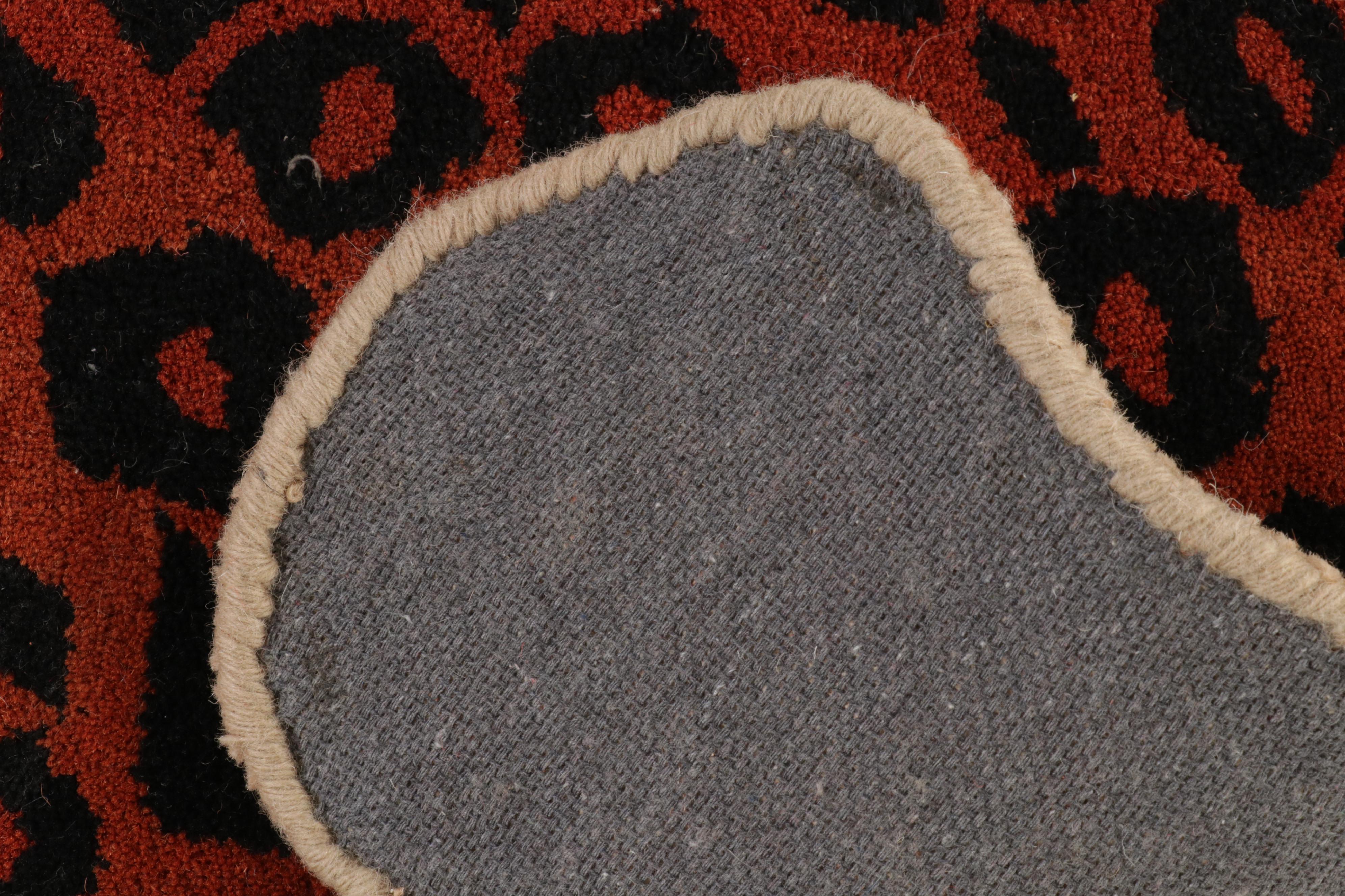 3' x 5' Hand-Tufted Indian Leopard Shaped Area Rug