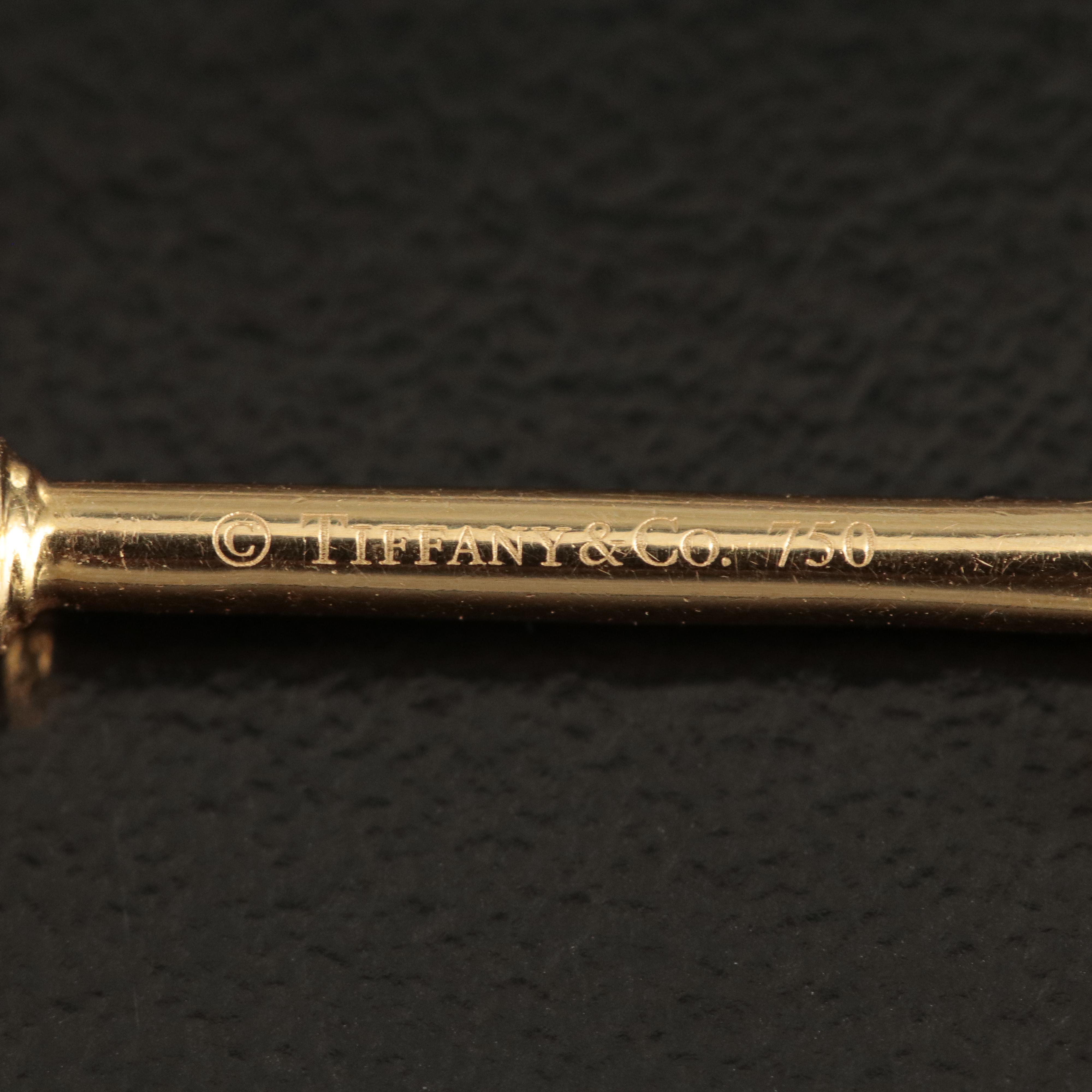 Tiffany & Co. "Crown Key" 18K 0.25 CTW Diamond Pendant