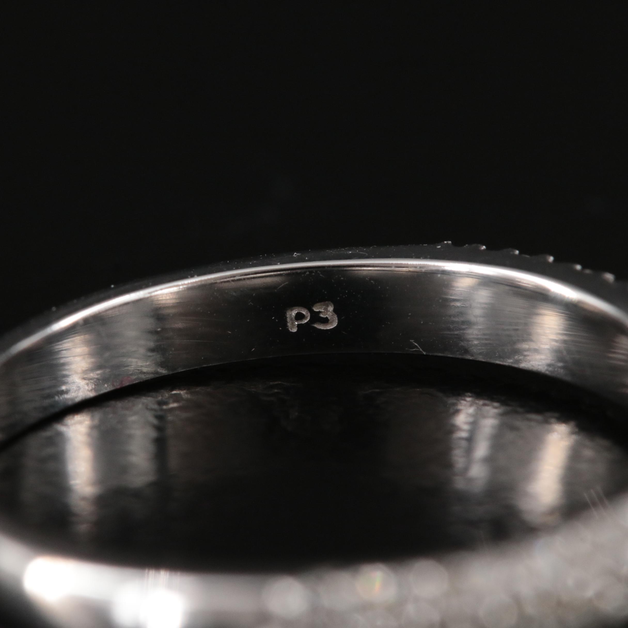 14K 0.78 CTW Diamond Ring with Pavé Accents and Fancy Blue Center