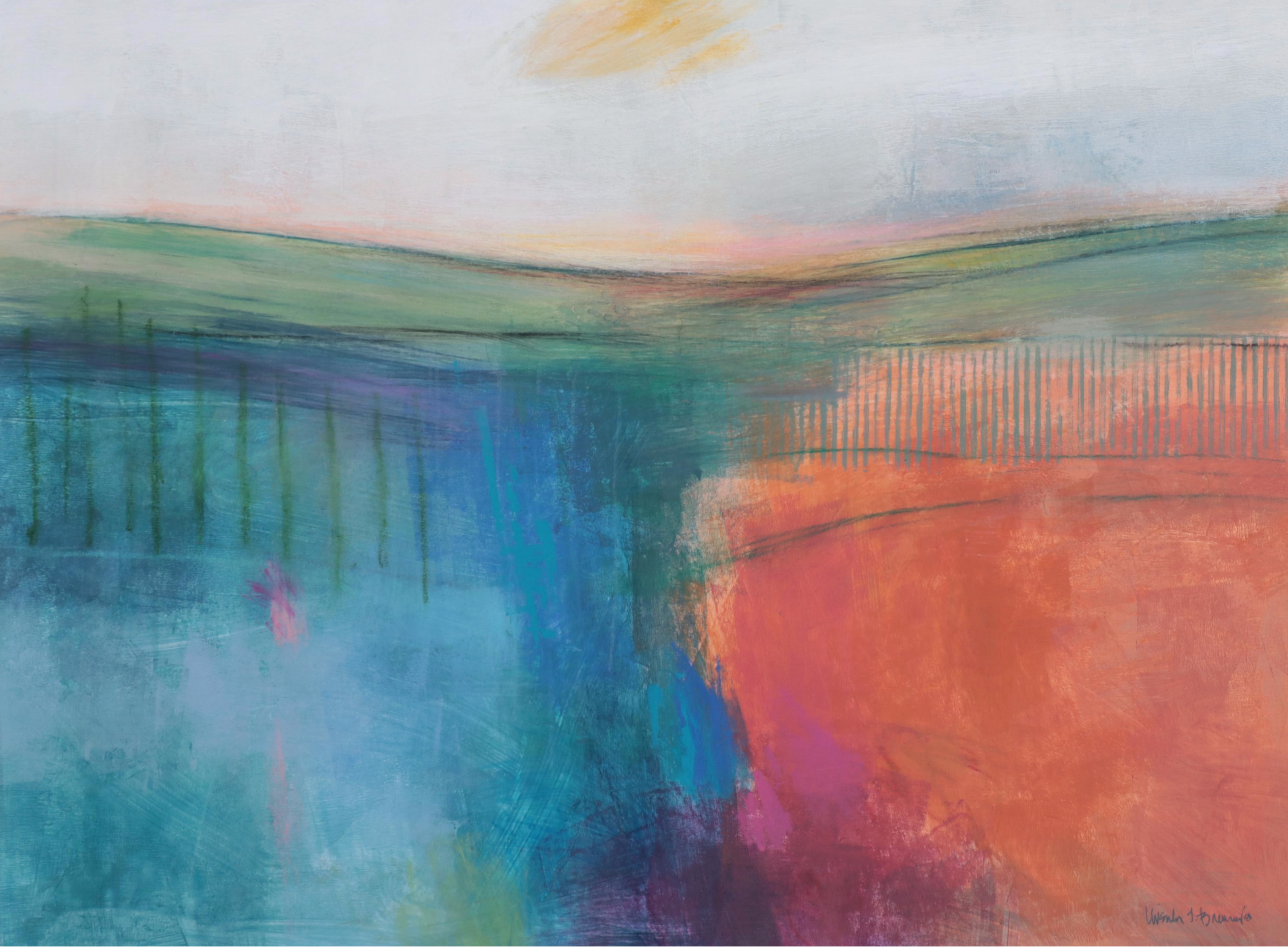 Ursula J. Brenner Non-objective Mixed Media Painting