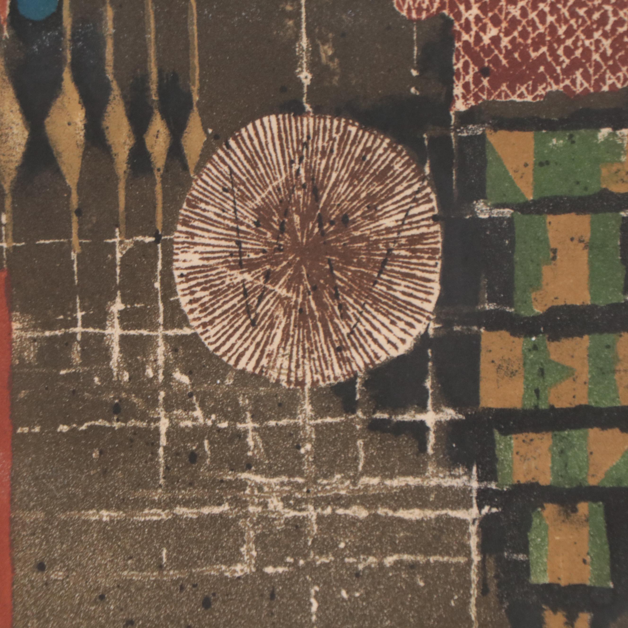 Johnny Gotthard Friedlaender Abstract Etching from "Illuminations" Suite, 1979