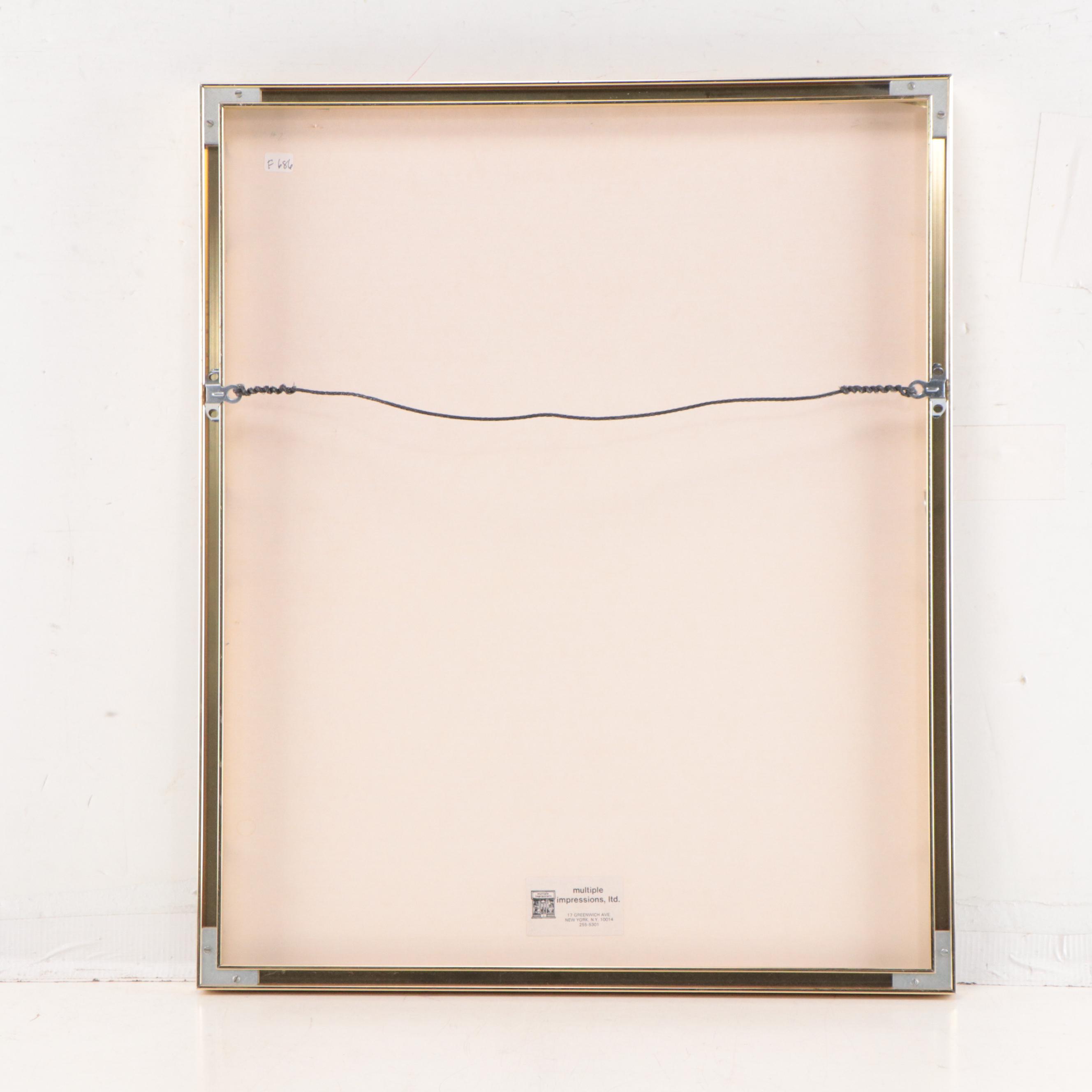 Johnny Gotthard Friedlaender Abstract Etching from "Illuminations" Suite, 1979