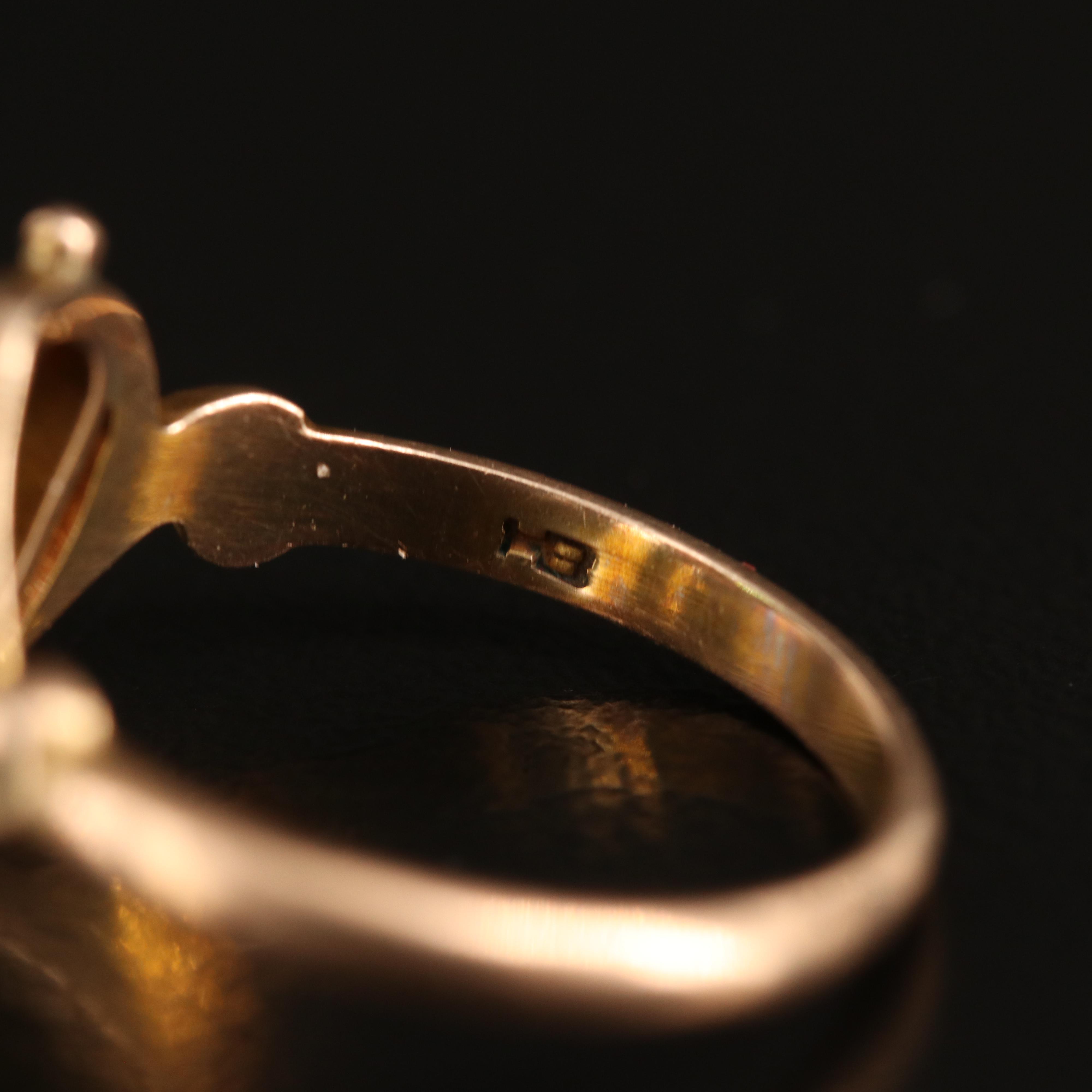 Vintage 10K Tourmaline Ring