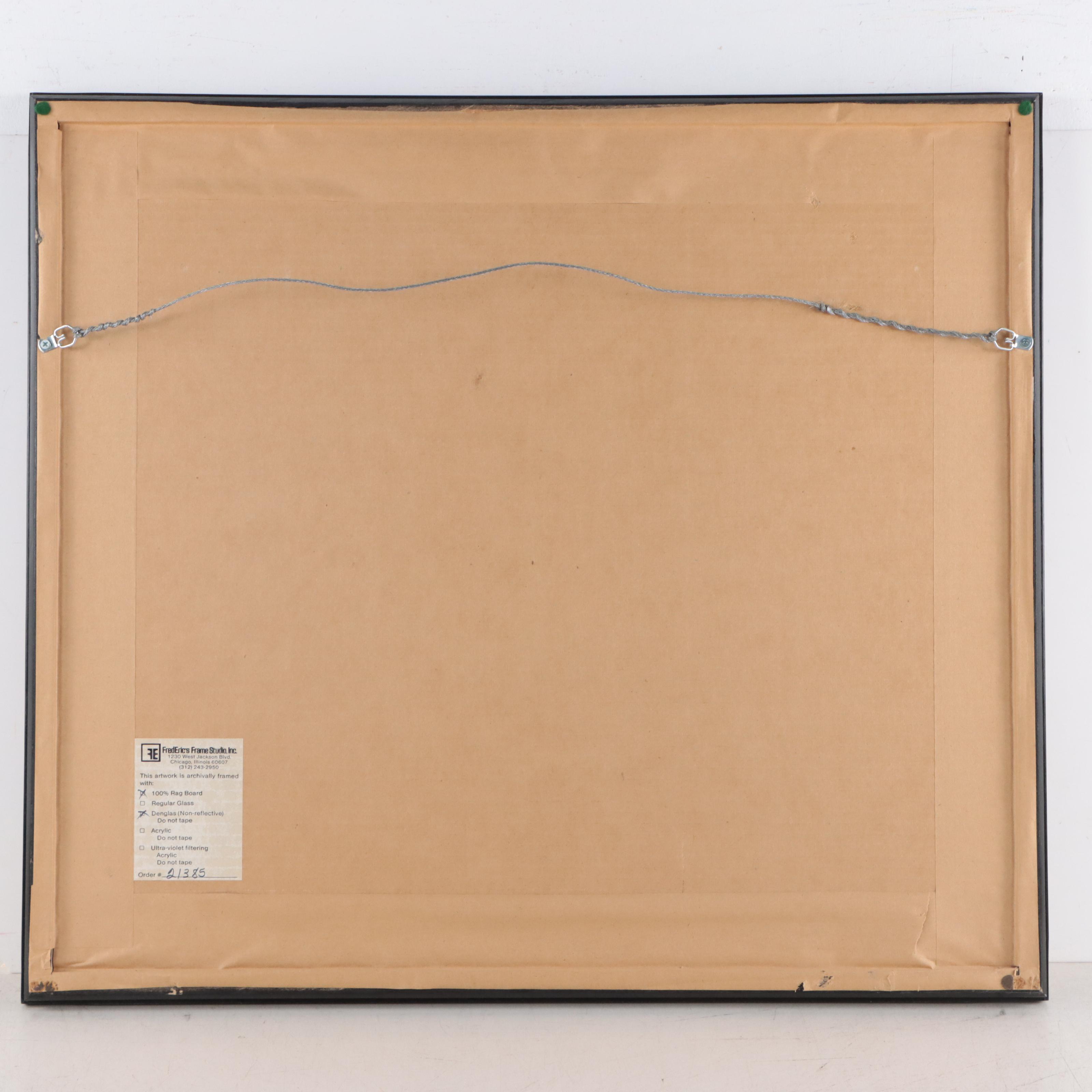 Gerardo Pita Still Life Silverpoint Drawing, Late 20th Century