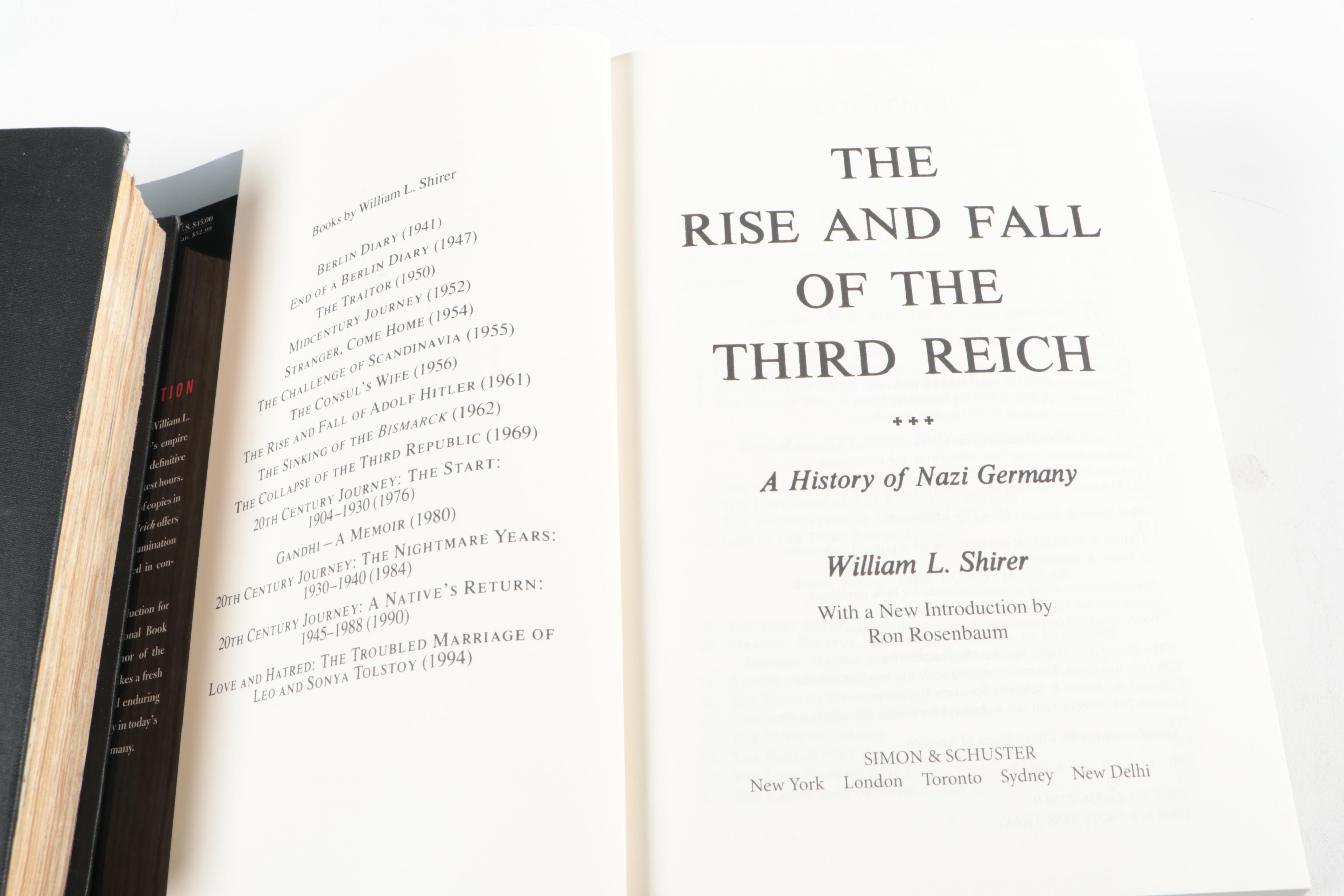 "The Rise and Fall of the Third Reich" and More History and War Books