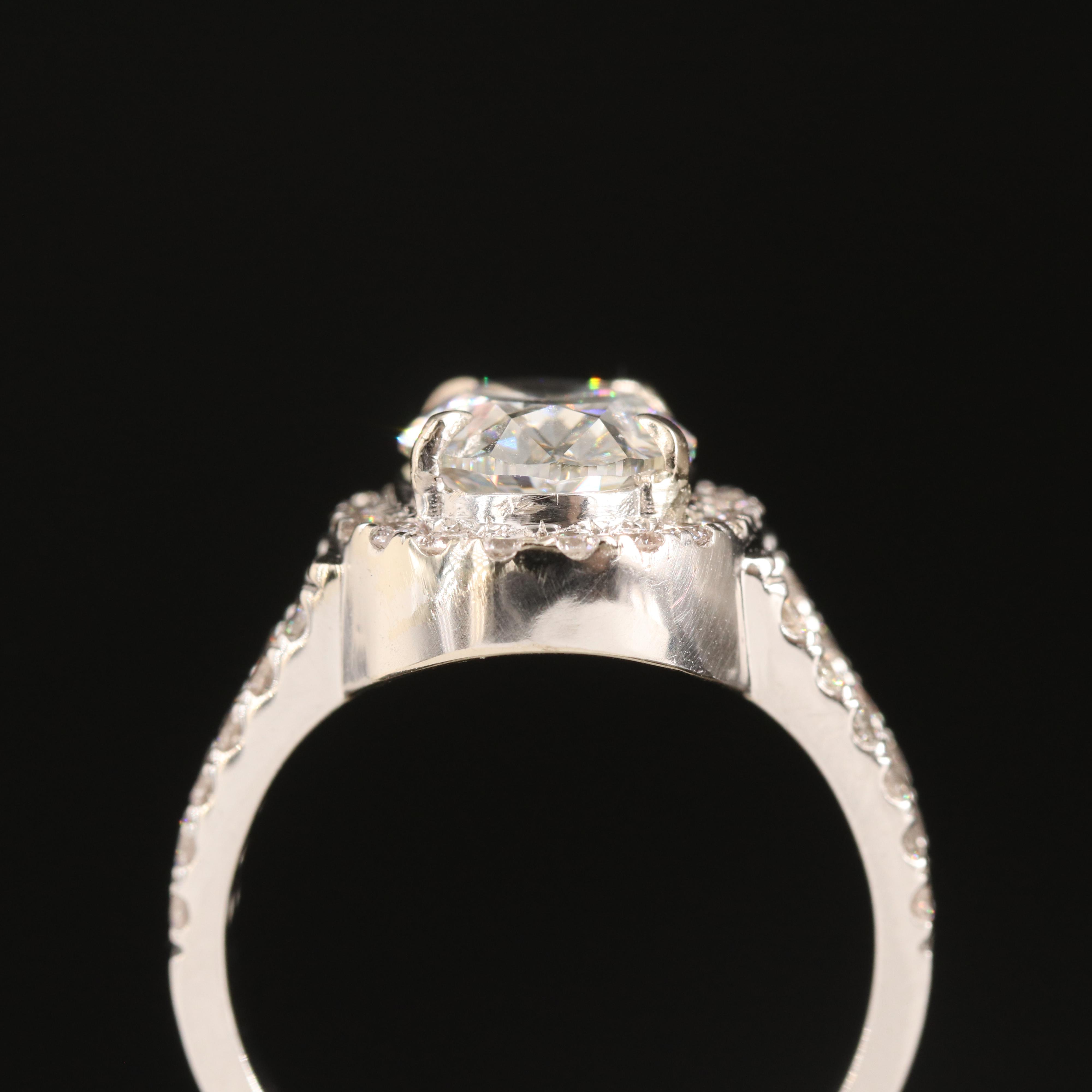 14K 3.20 CTW Lab Grown Diamond Ring with IGI Report