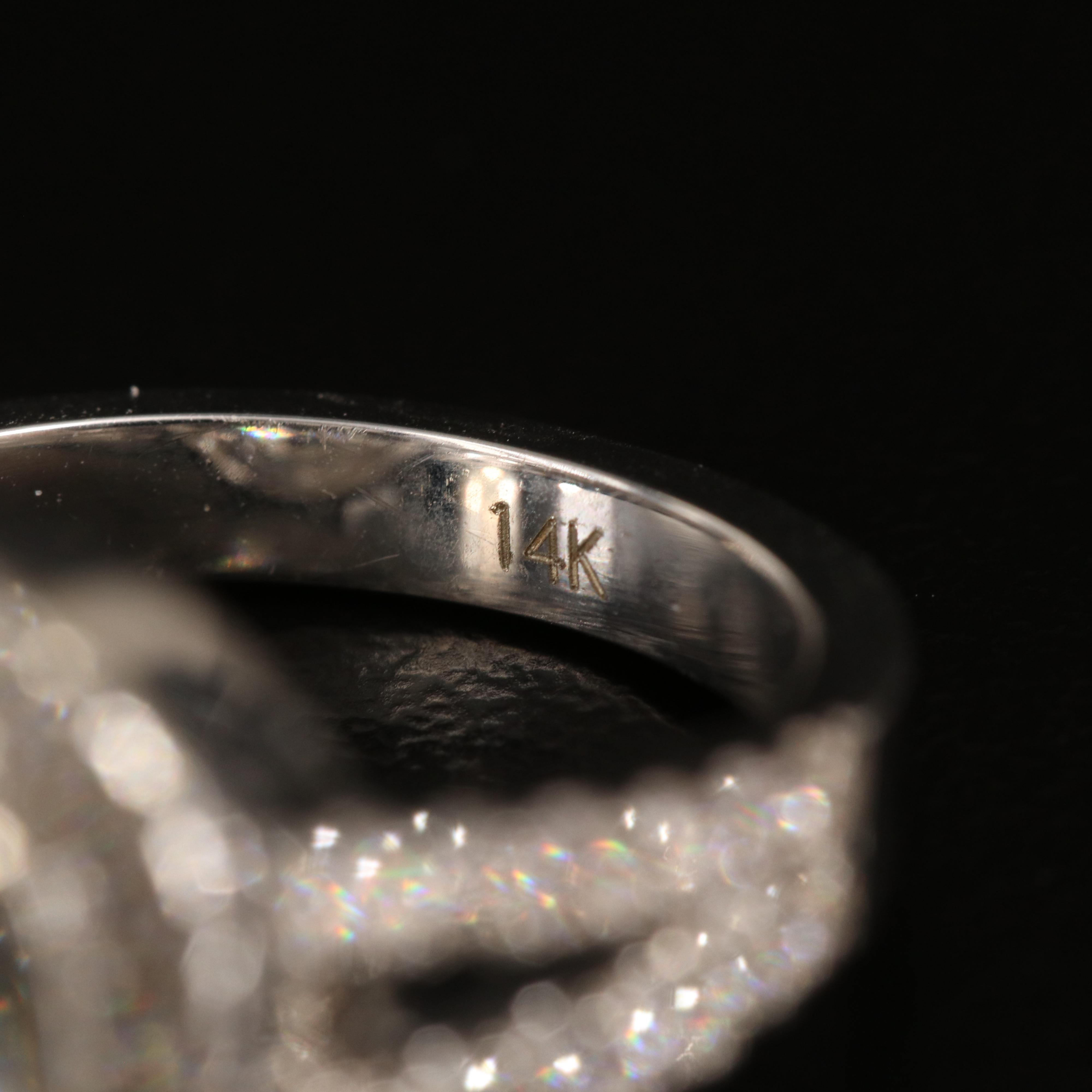 14K 3.20 CTW Lab Grown Diamond Ring with IGI Report