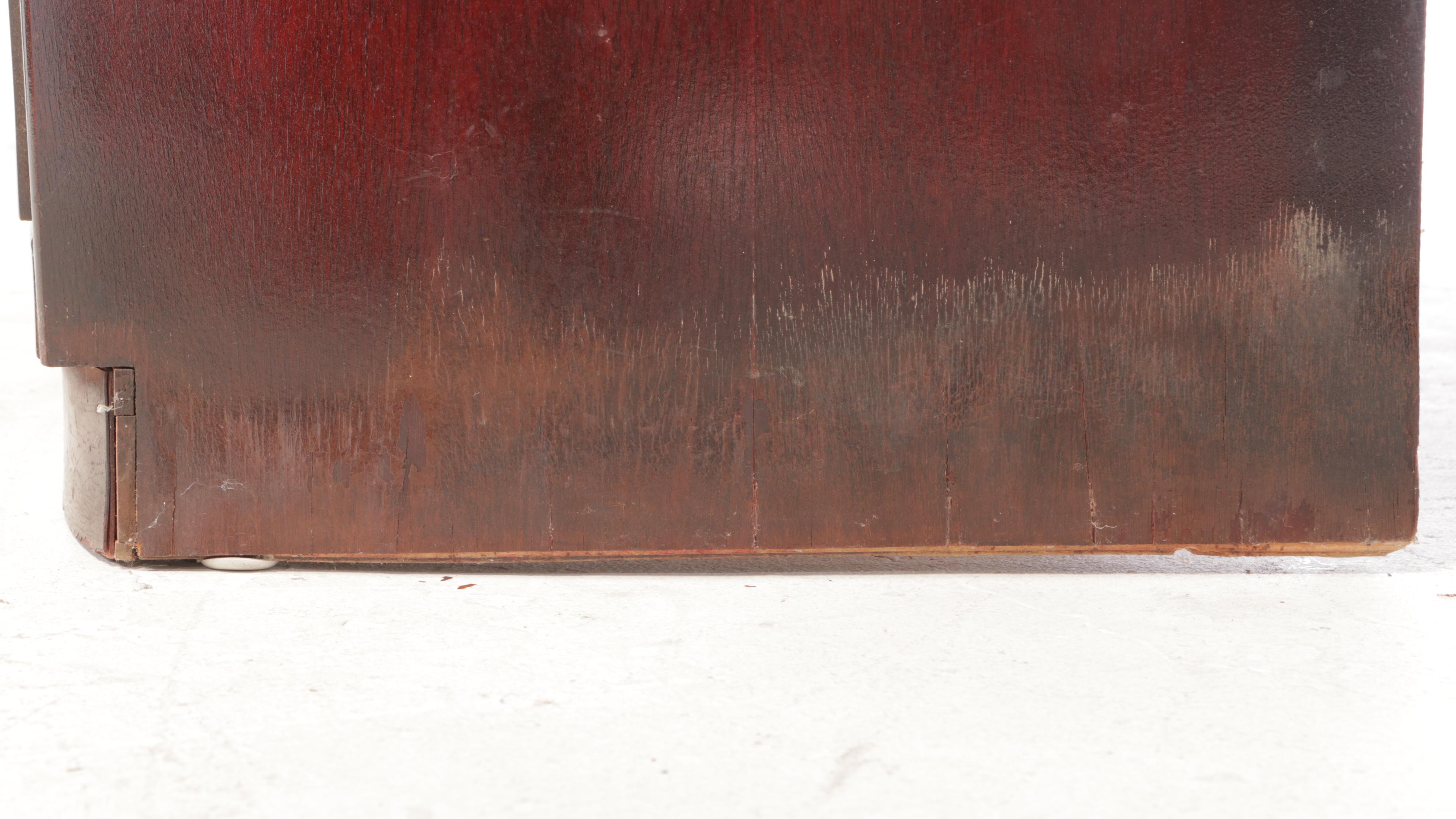 Art Deco Mahogany Five-Drawer Bowfront Chest, Mid-20th Century