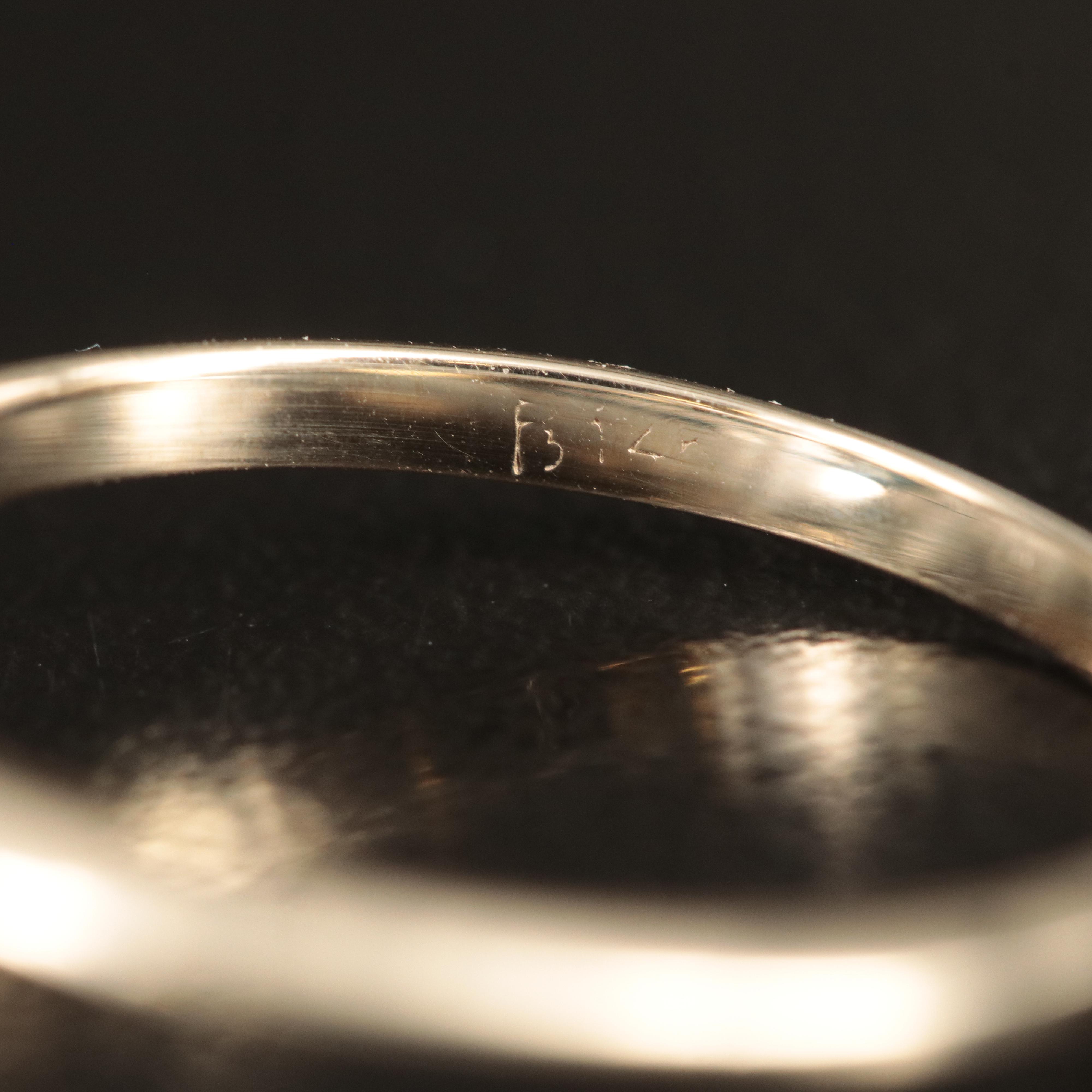 14K 2.21 CT Fancy Dark Blue Diamond Ring