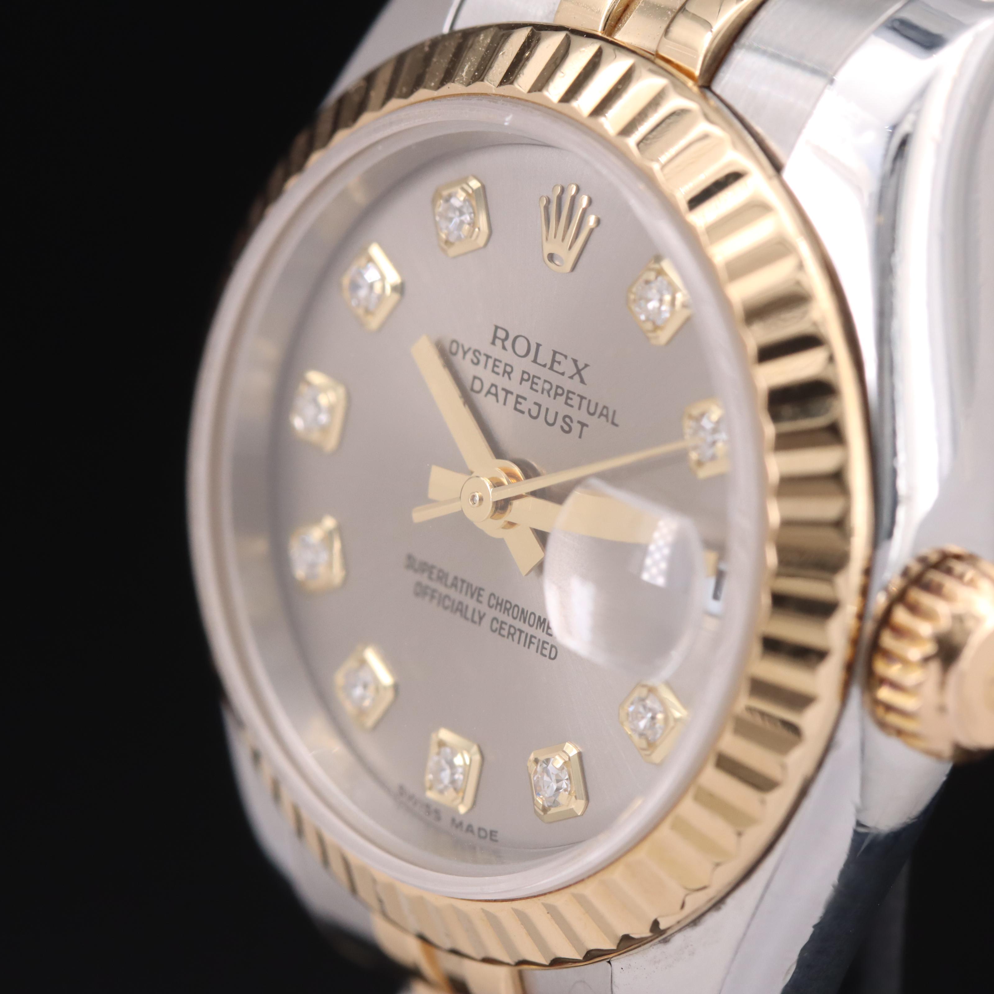 2005 - 2006 Rolex Factory Diamond Dial Datejust Watch