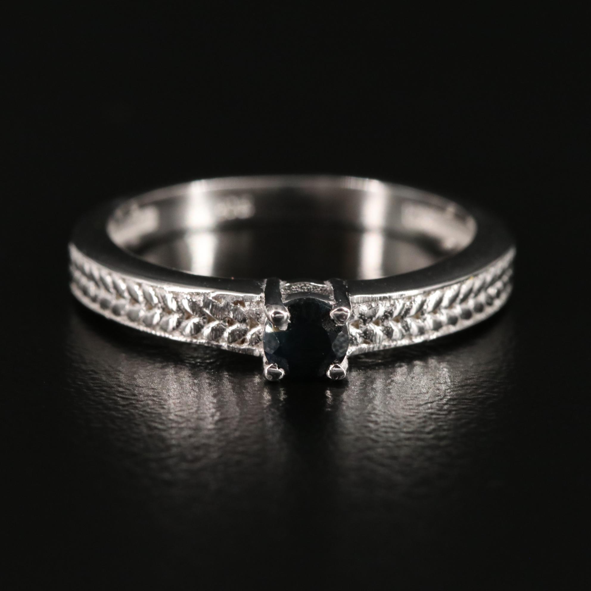 Sterling Sapphire Ring