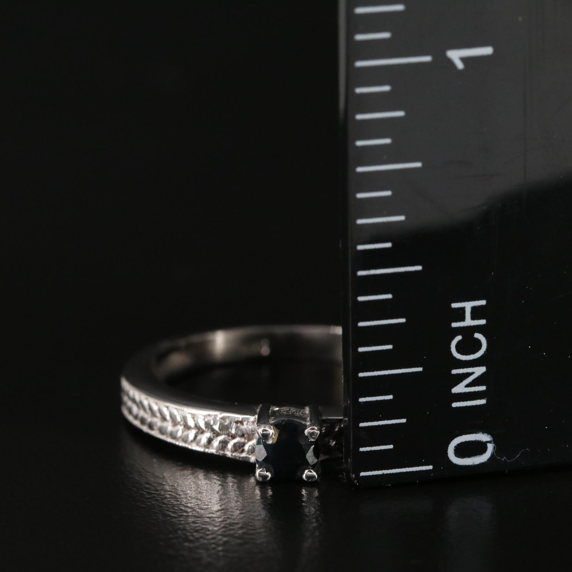 Sterling Sapphire Ring