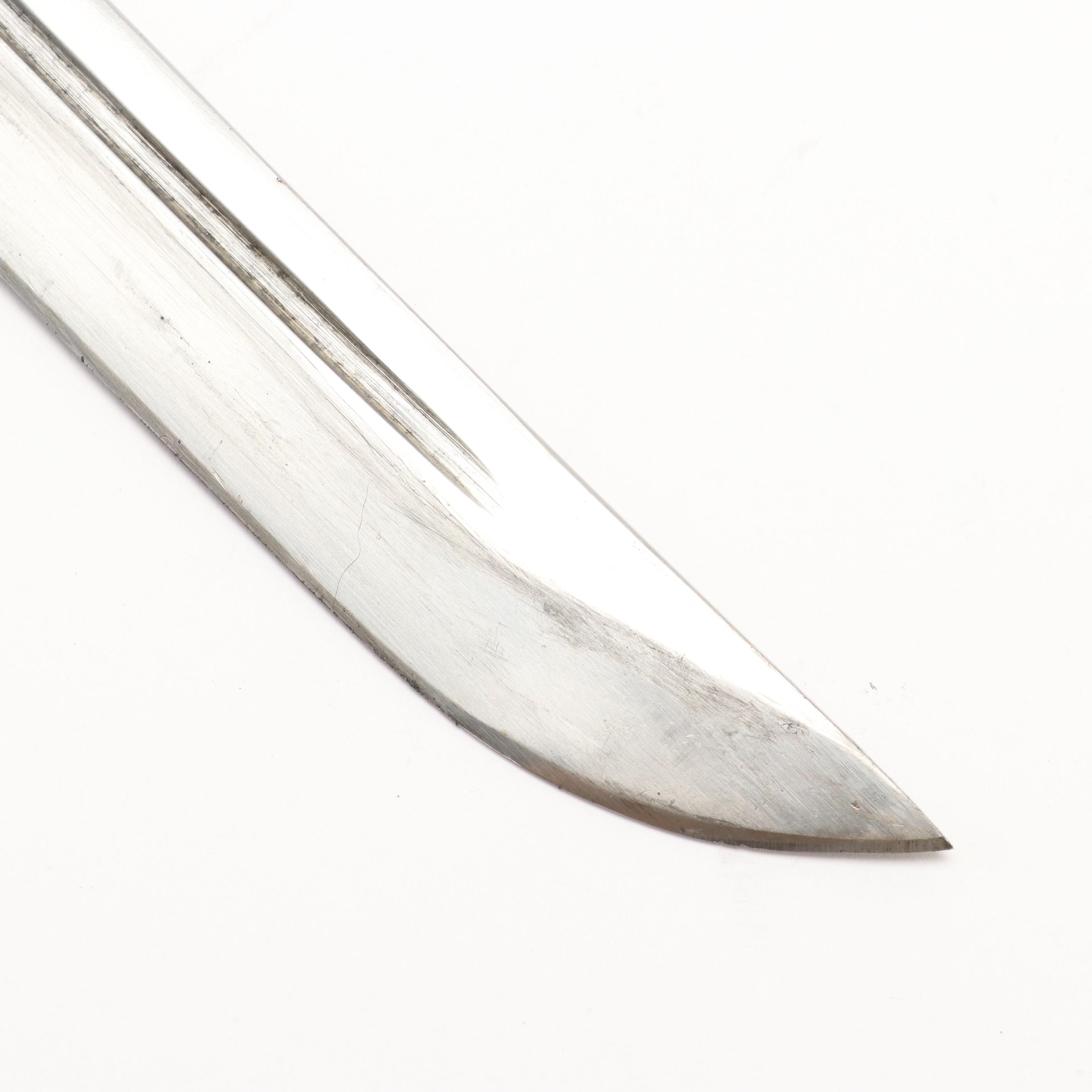 NCO Type Shin-Guntō Replica Sword With Leather-Wrapped Scabbard