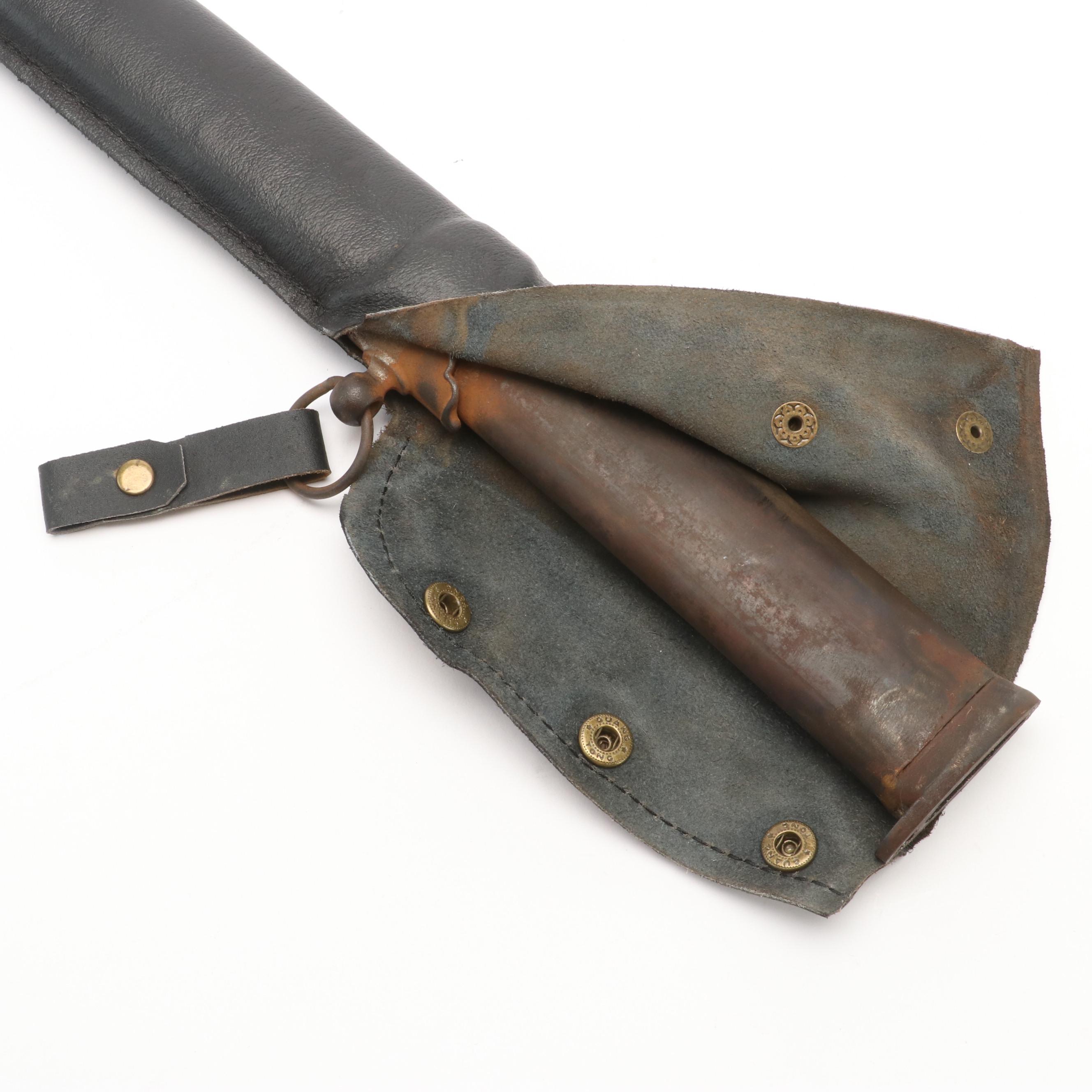 NCO Type Shin-Guntō Replica Sword With Leather-Wrapped Scabbard