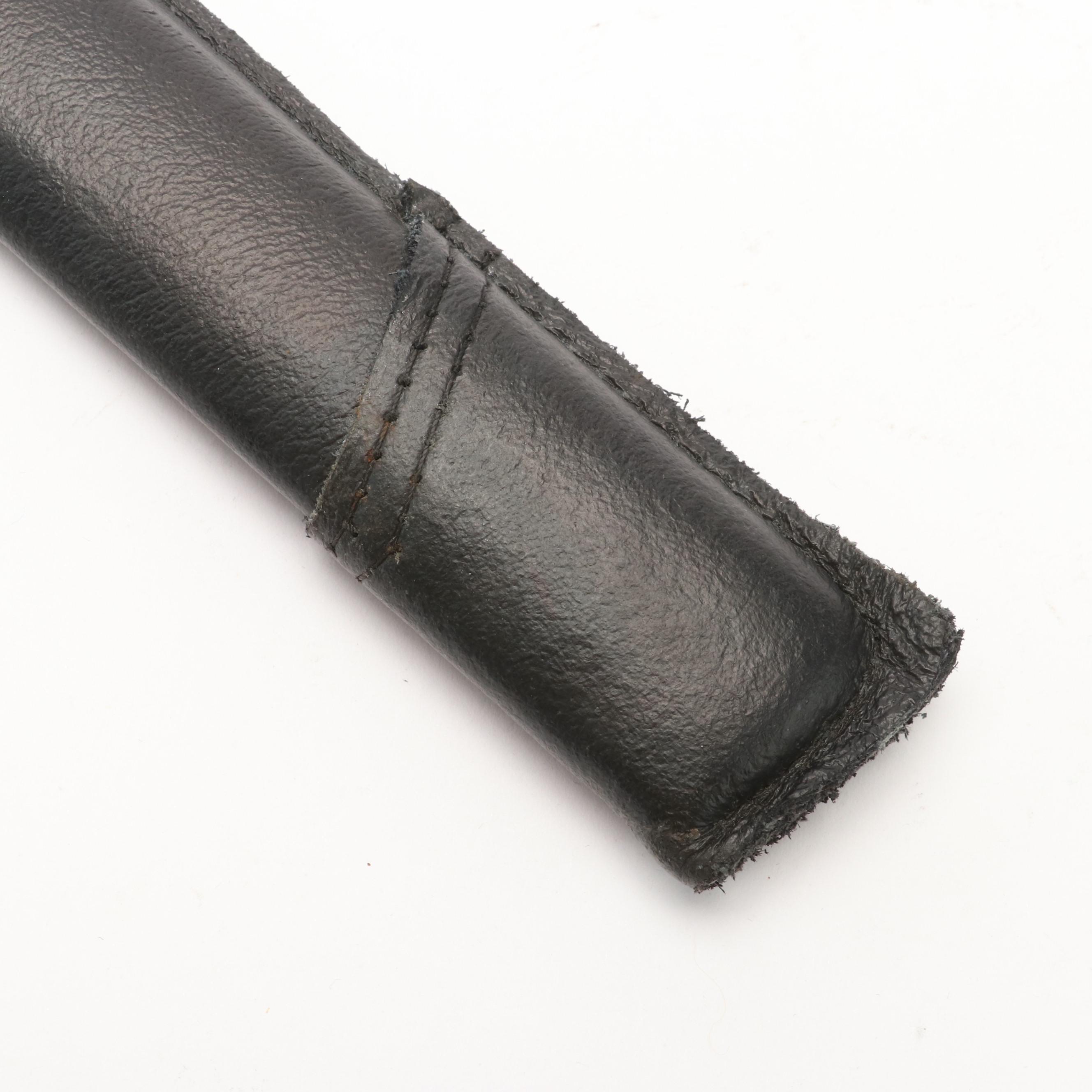 NCO Type Shin-Guntō Replica Sword With Leather-Wrapped Scabbard